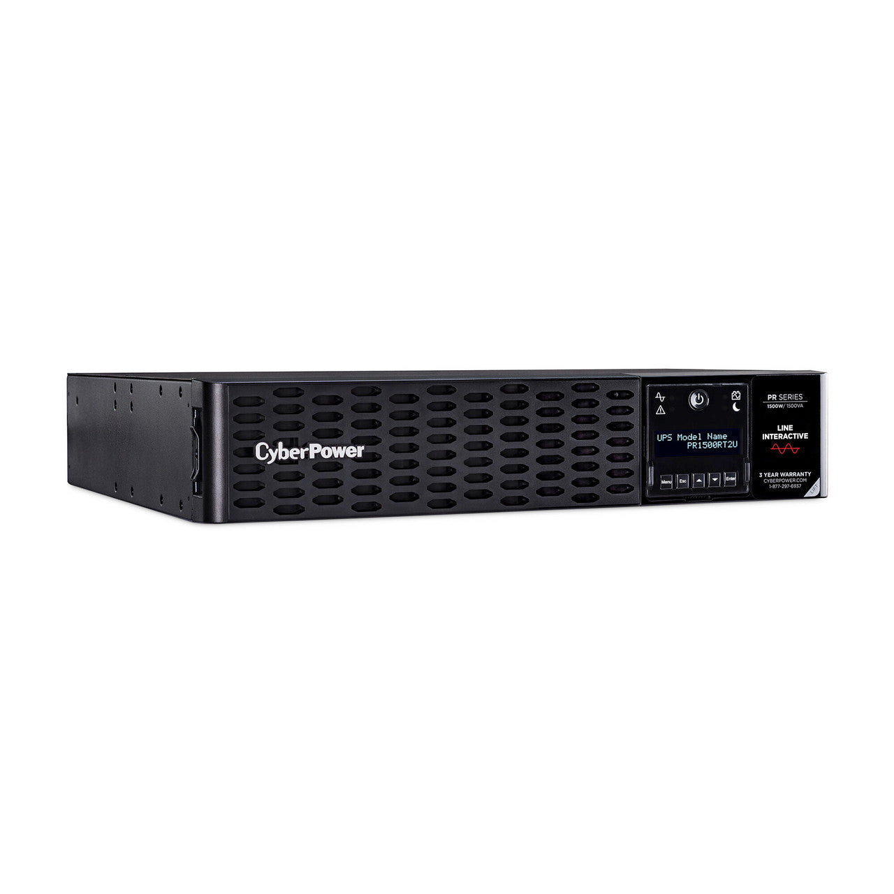 CyberPower PR1500RT2U 1500VA/1500W, Sine Wave, 2U, NEMA 5-15P, 10 Ft Cord, 8 NEMA 5-15R