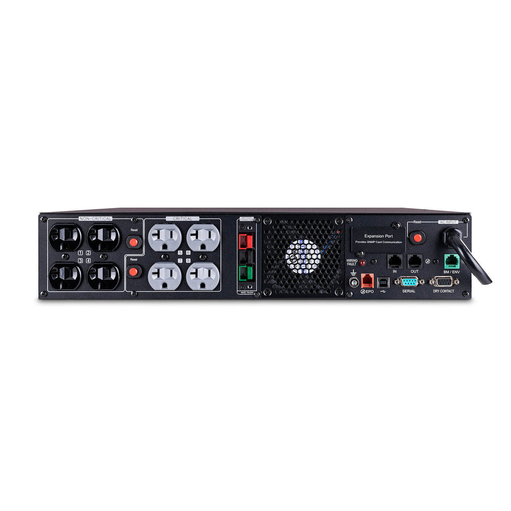 CyberPower PR2000RTXL2U 2000VA/2000W, Sine Wave, 2U, NEMA 5-20P, 10 Ft