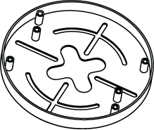 Bosch NDA-ADT4S-MINDOME 4S ELECTRICAL BOX MOUNT FOR FLEXIDOME IP INDO