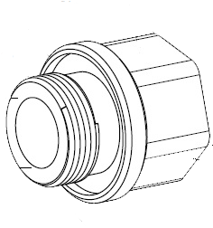 Bosch MIC-M25XNPT34 STAINLESS STEEL CONDUIT ADAPTER