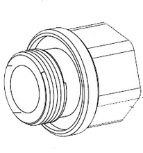 Bosch MIC-M25XNPT34 STAINLESS STEEL CONDUIT ADAPTER (MALE M25 TO