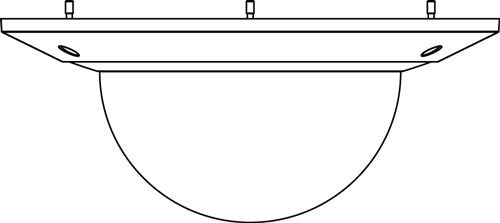 Bosch NEZ-A4-BUB-CTIP TINTED BUBBLE FOR AUTODOME IP 4000 HD IN-CEILING