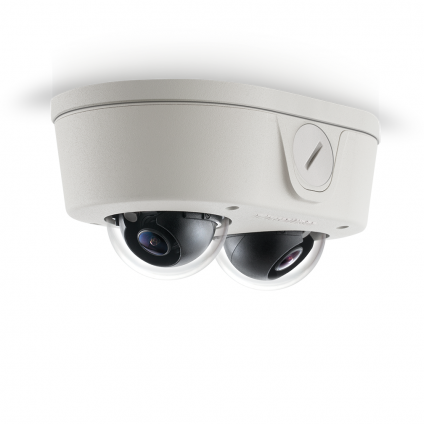 Arecont Vision AV4655DN-NL MicroDome Duo, 2 Sensor Camera, 4 Megapixel Total, Remote Focus & Day/Night H.264/MJPEG (ARE-AV4655DN-NL)