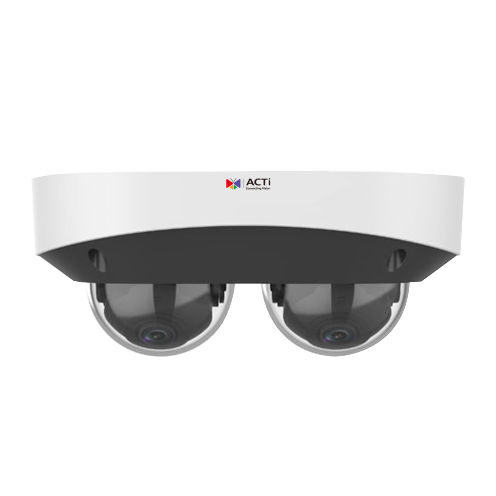 ACTi Q711 8MP (2x4MP) Deep Learning AI LightGuard Outdoor 2-Sensor Dome with IR LED 50m, WDR 120dB
