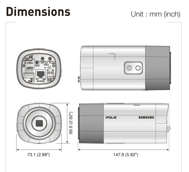 Samsung SNB-5004 1.3MP 720p HD Network Camera