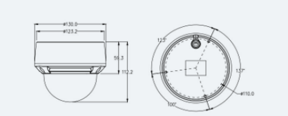 Eagle Eye Camera DD11 OutdoorVandal Dome 8Mpix, NDAA, IR, IP66, IK10, 2.7mm-13.5m Moto lens, WDR, POE, SDCard (EN-CDUD-011a)