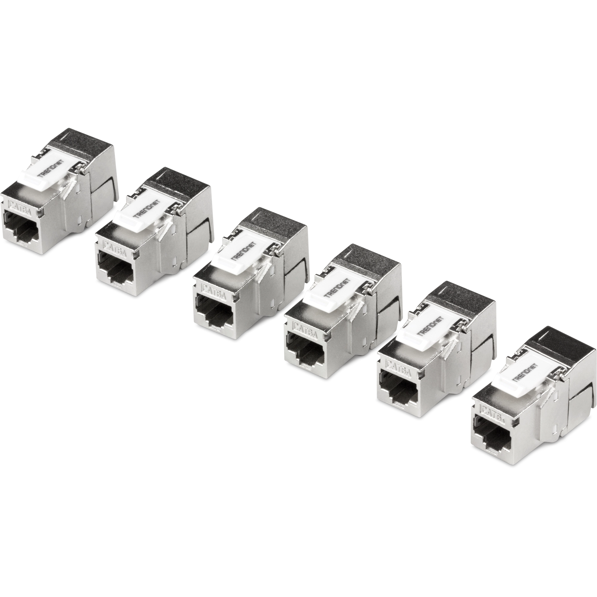TRENDnet TC-K06C6A 6 Pack Cat6a RJ-45 Shielded Keystone Jack