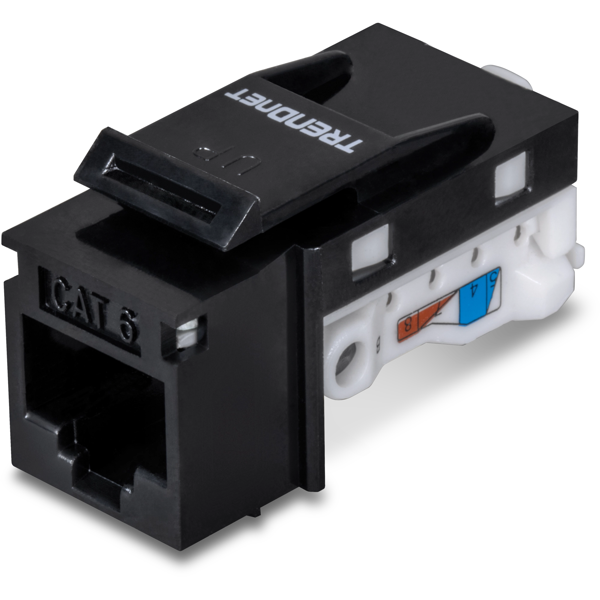 TRENDnet TC-K25C6BK 25 Pack Cat6 RJ-45 Keystone Jack, Black