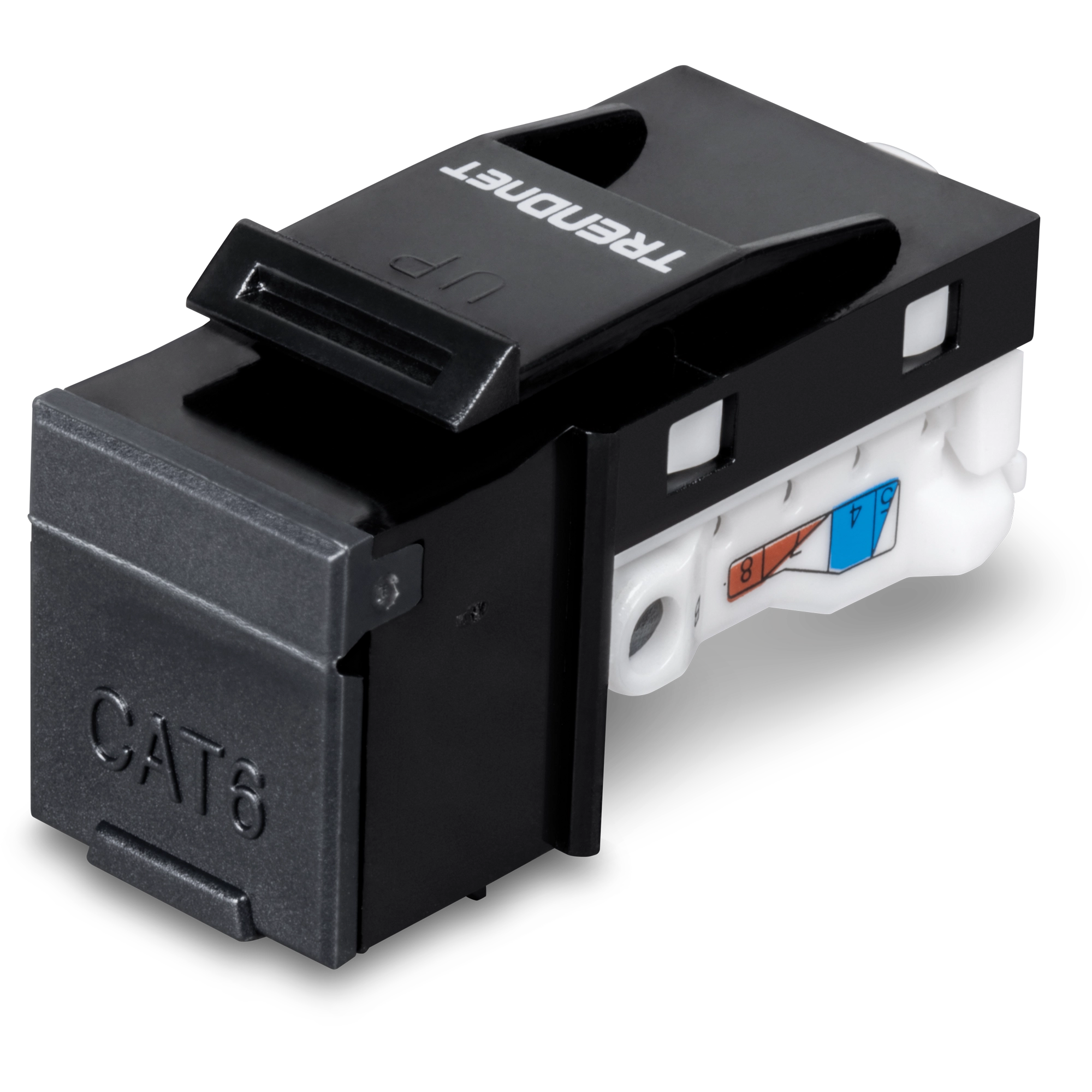 TRENDnet TC-K25C6BK 25 Pack Cat6 RJ-45 Keystone Jack, Black