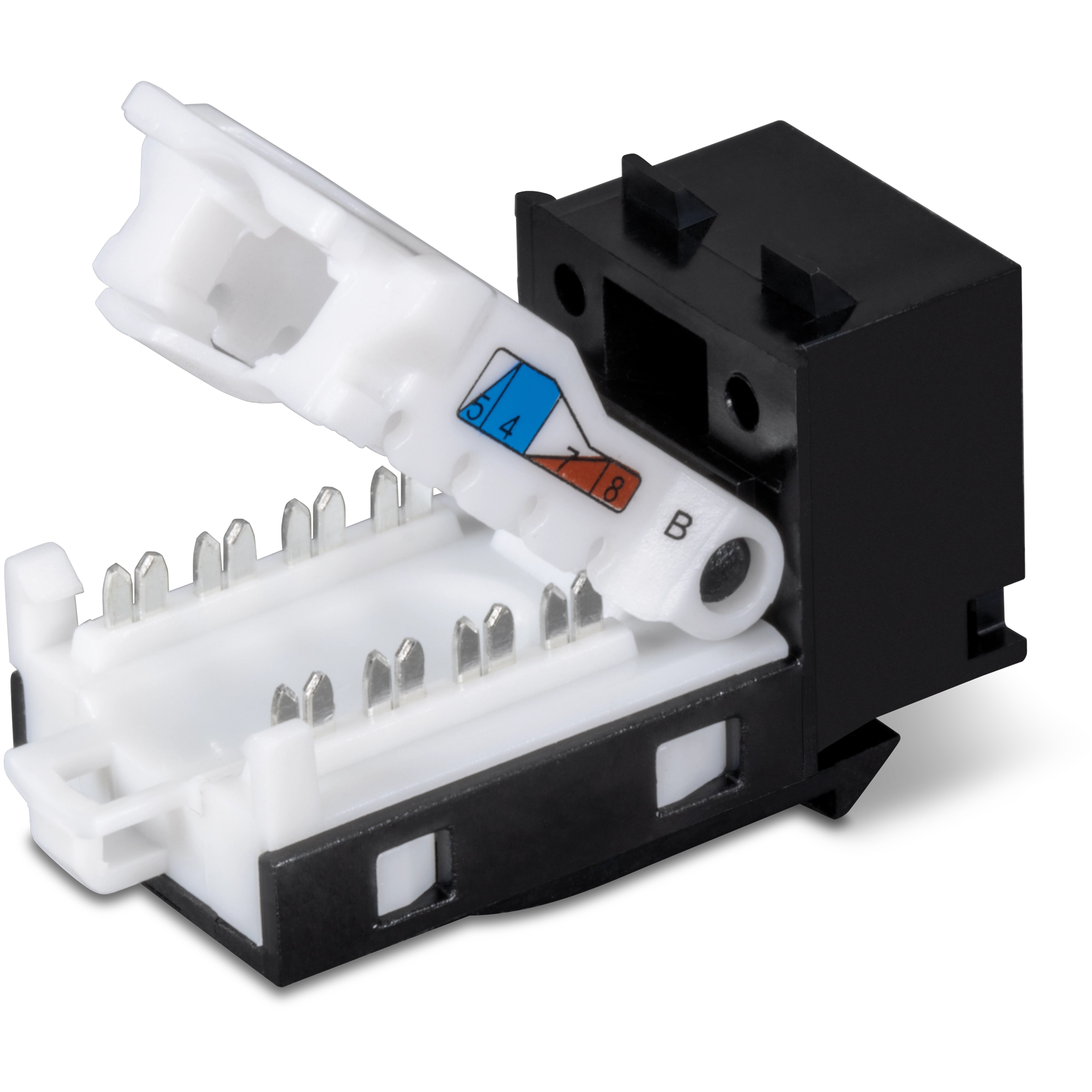 TRENDnet TC-K25C6BK 25 Pack Cat6 RJ-45 Keystone Jack, Black