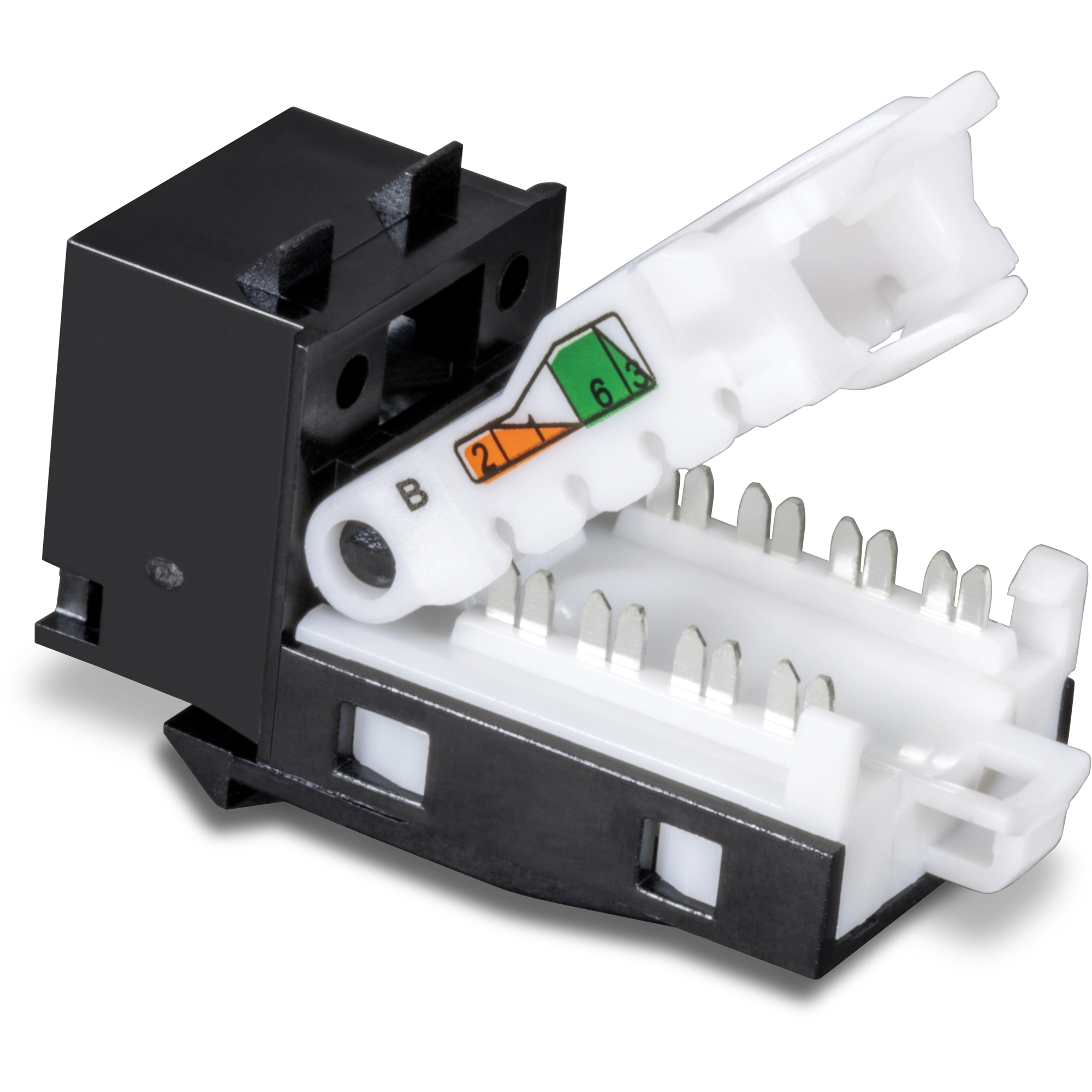 TRENDnet TC-K25C6BK 25 Pack Cat6 RJ-45 Keystone Jack, Black