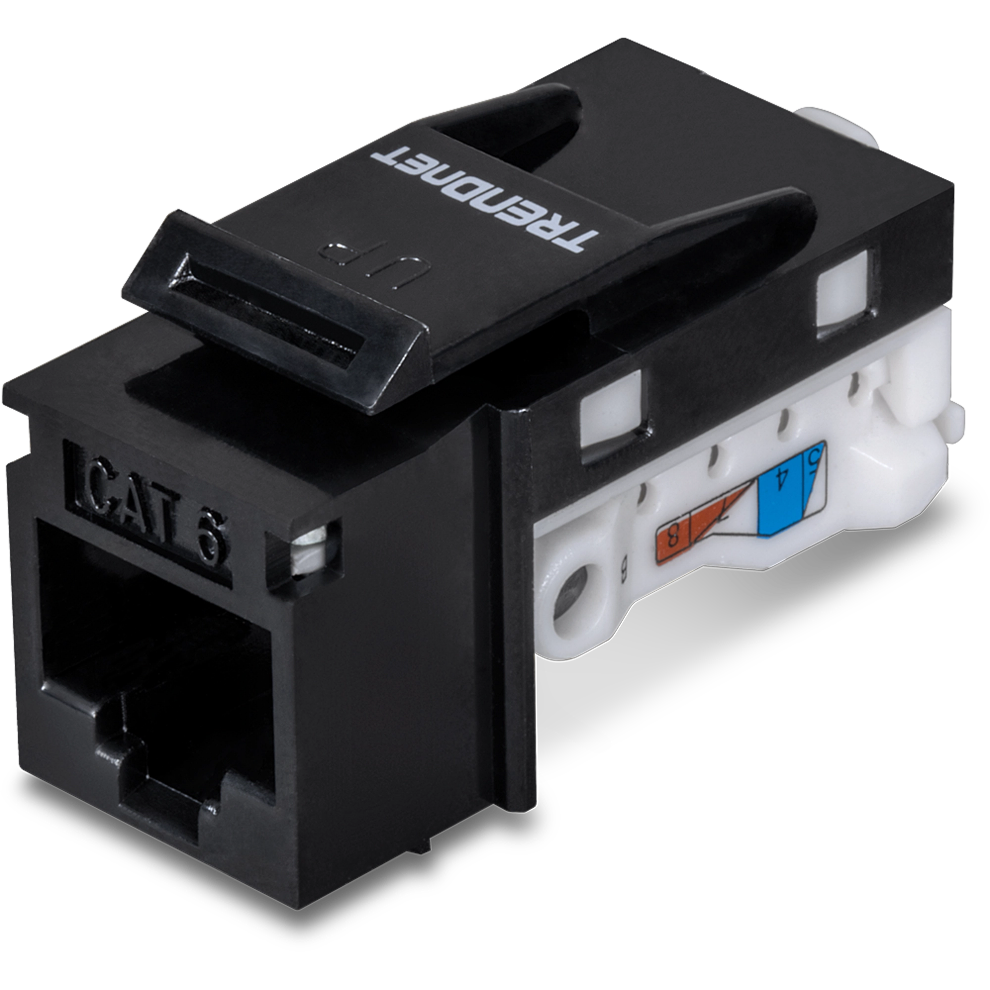 TRENDnet TC-K50C6BK 50 Pack Cat6 RJ-45 Keystone Jack, Black