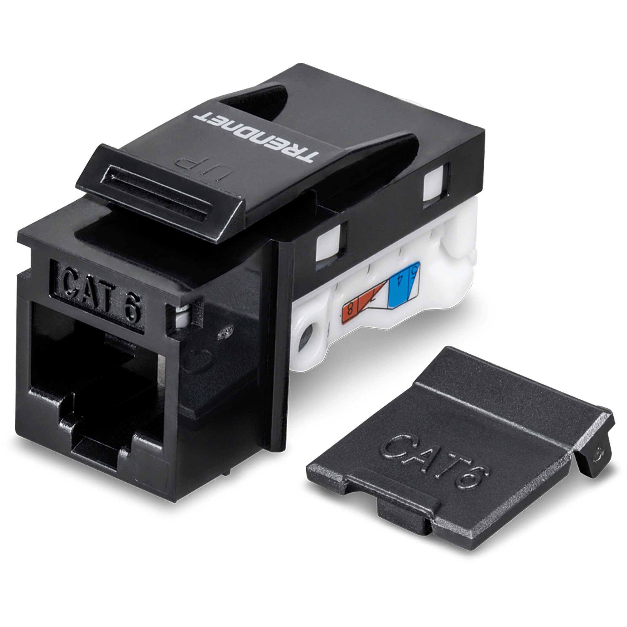 TRENDnet TC-K50C6BK 50 Pack Cat6 RJ-45 Keystone Jack, Black