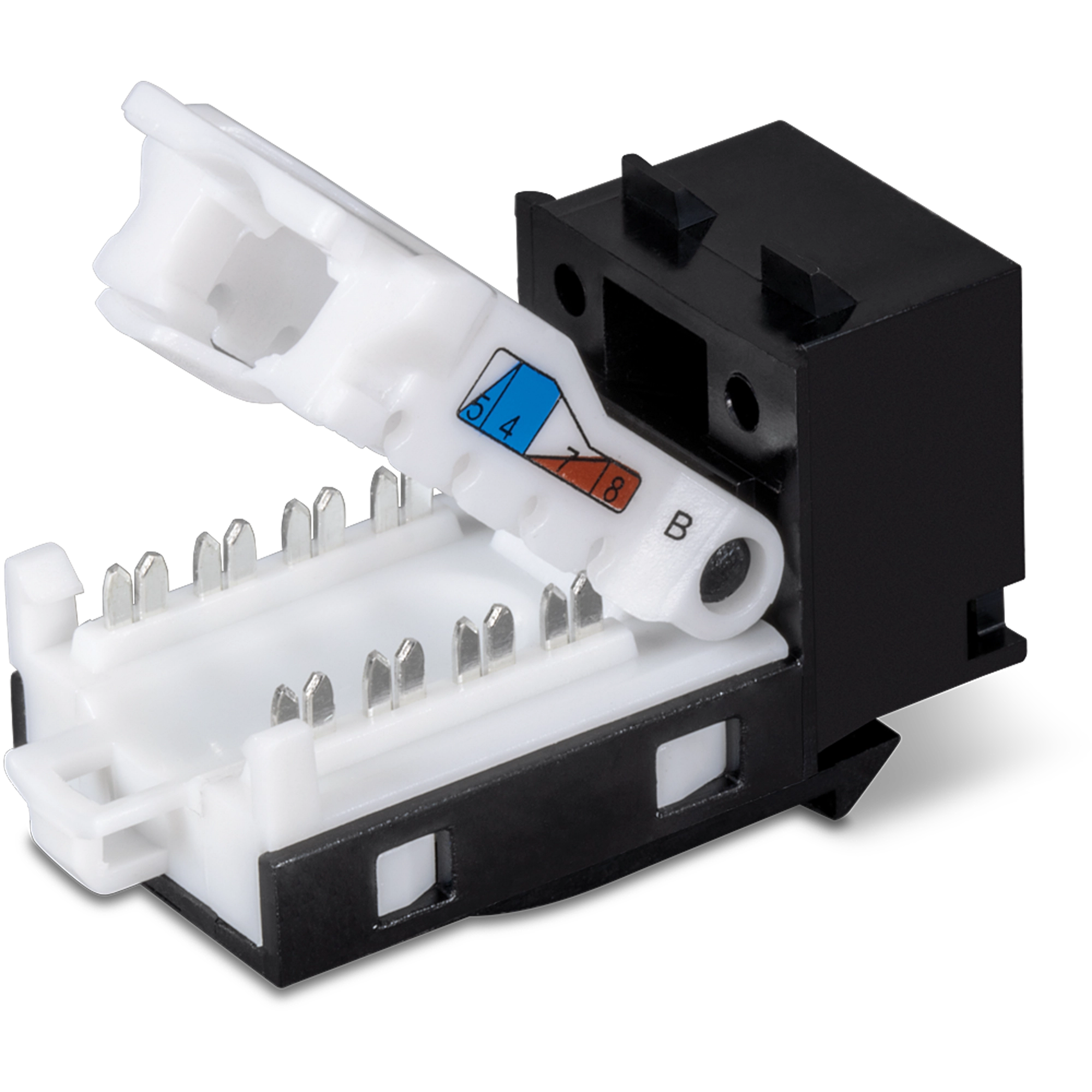 TRENDnet TC-K50C6BK 50 Pack Cat6 RJ-45 Keystone Jack, Black