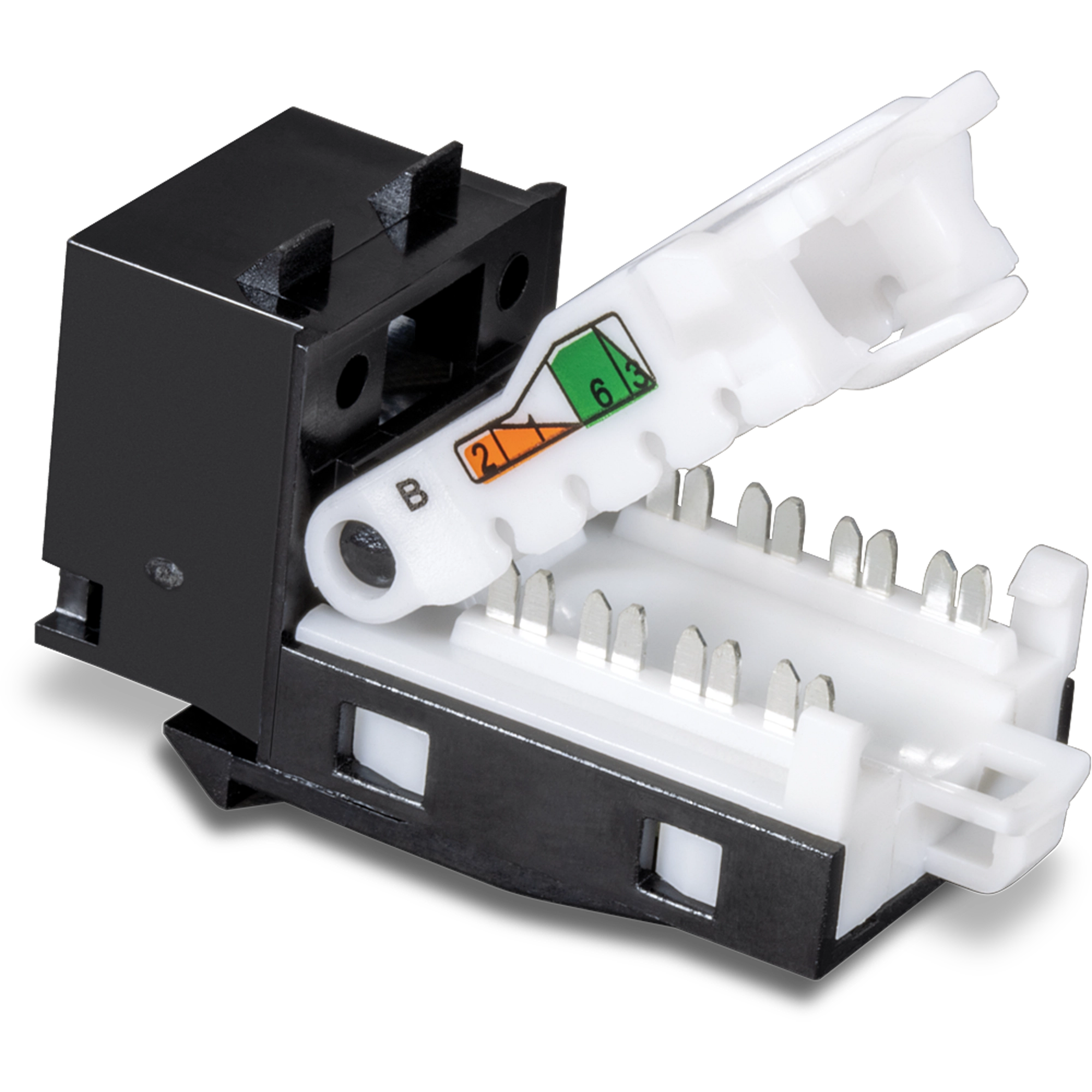 TRENDnet TC-K50C6BK 50 Pack Cat6 RJ-45 Keystone Jack, Black
