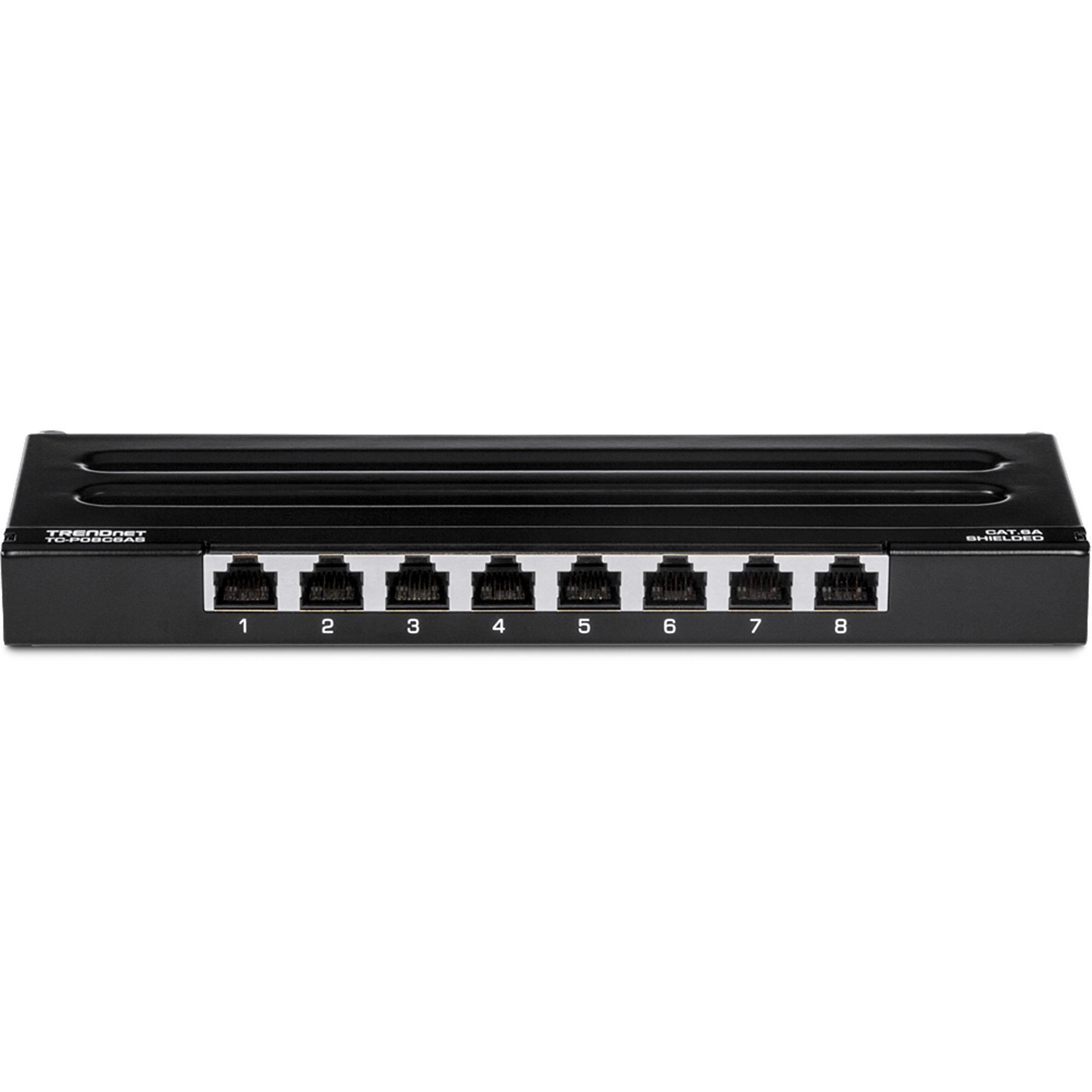TRENDnet TC-P08C6AS 8-Port Cat6A Shielded Wall Mount Patch Panel