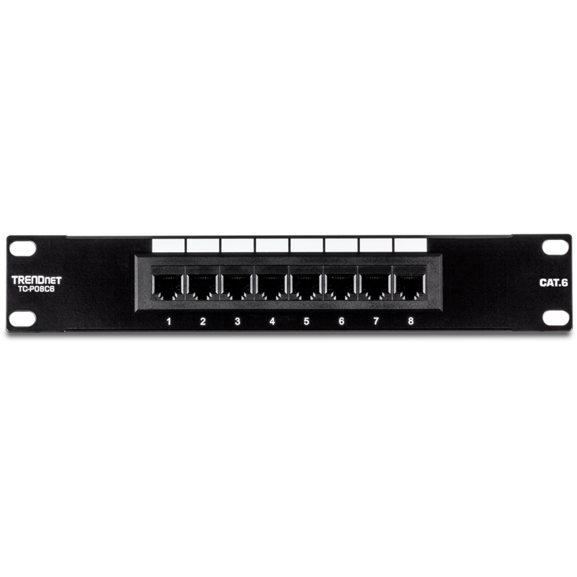 TRENDnet TC-P08C6 8-Port Cat. 6 Unshielded Patch Panel (10" wide)