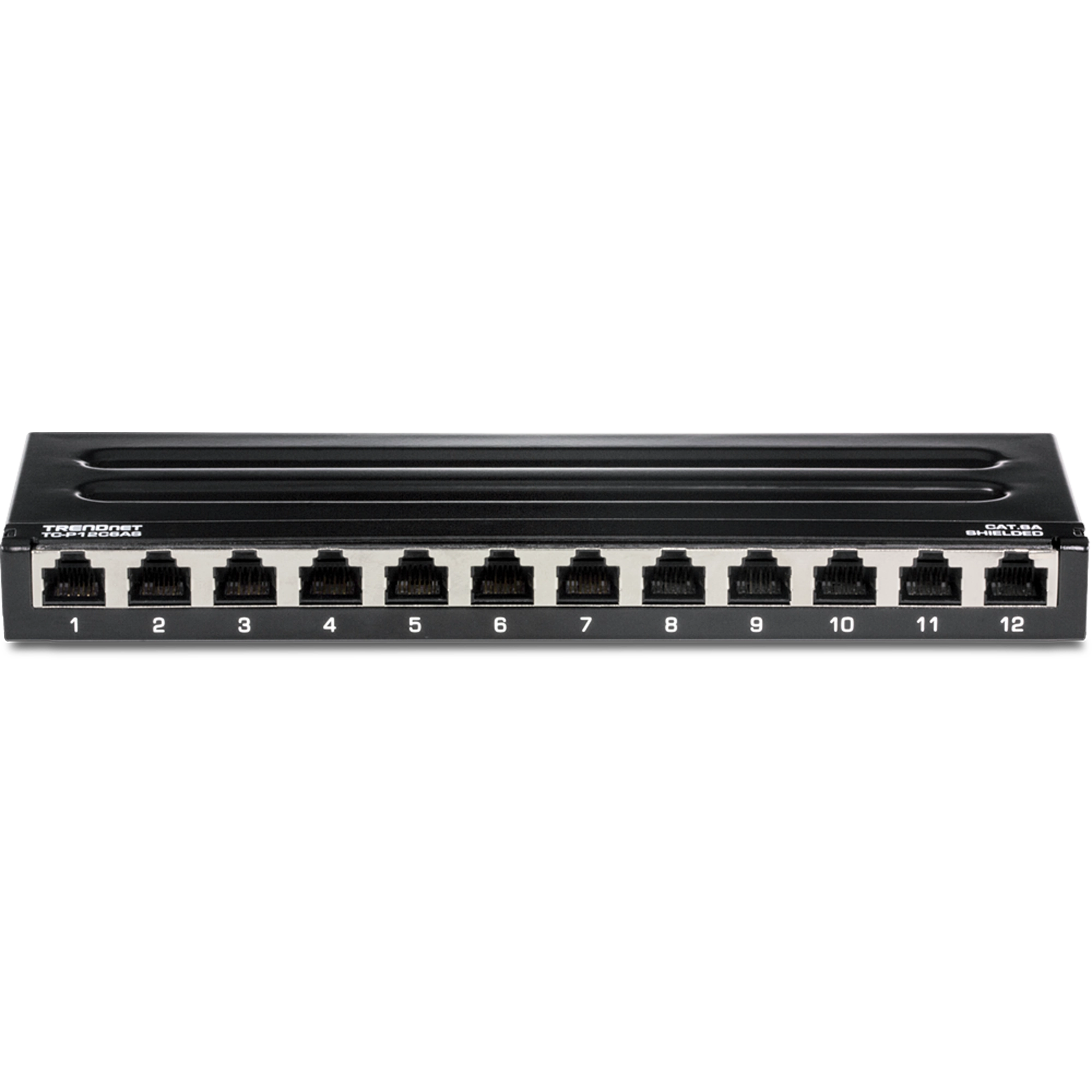TRENDnet TC-P12C6AS 12-Port Cat6A Shielded Wall Mount Patch Panel