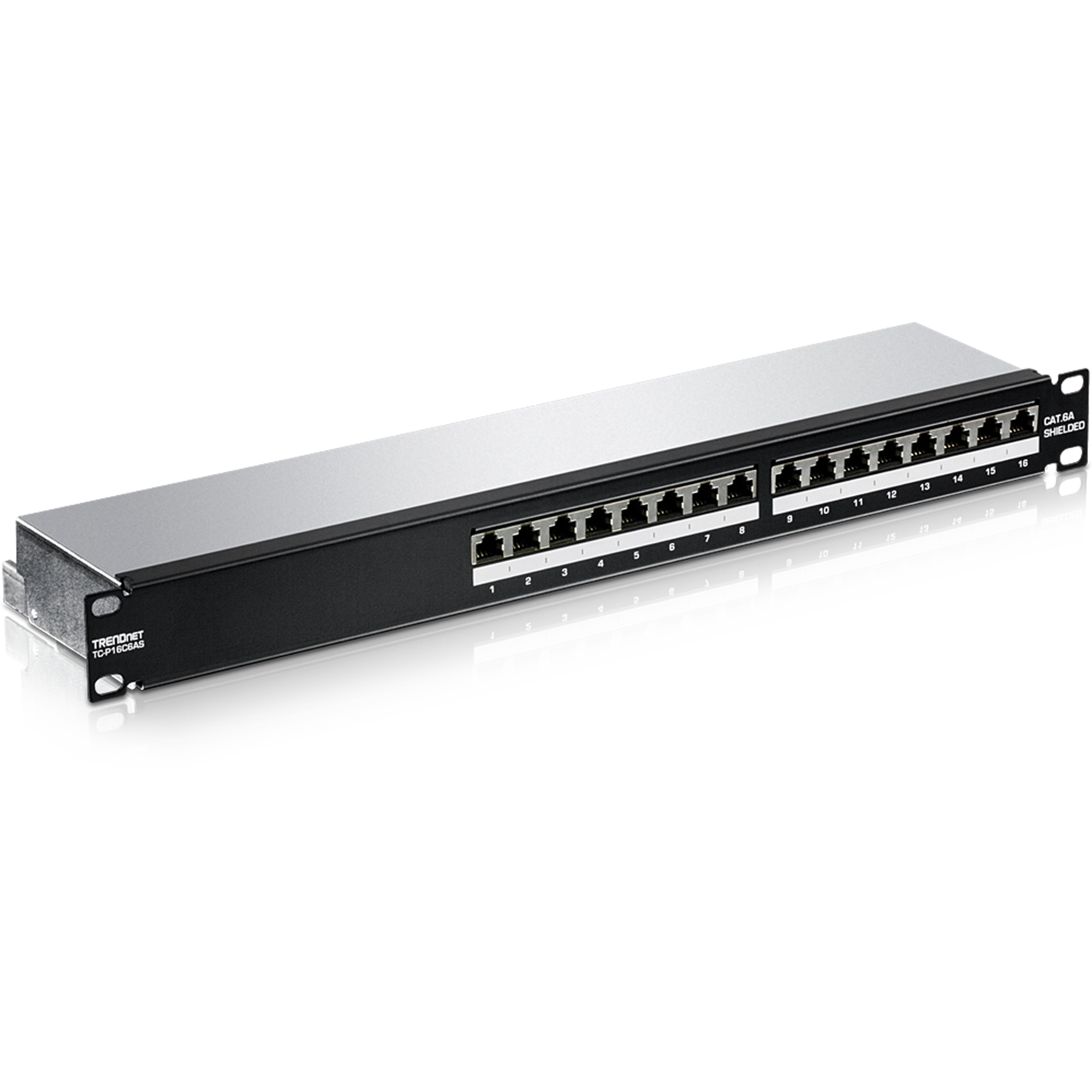 TRENDnet TC-P16C6AS 16-Port Cat6A Shielded Patch Panel