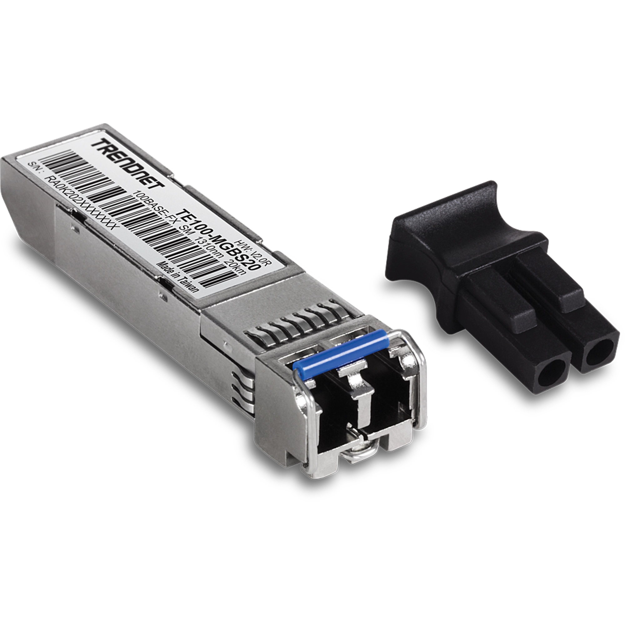 TRENDnet TE100-MGBS20 Mini-GBIC Multi-Mode 100-Base-LX LC Module (20KM)