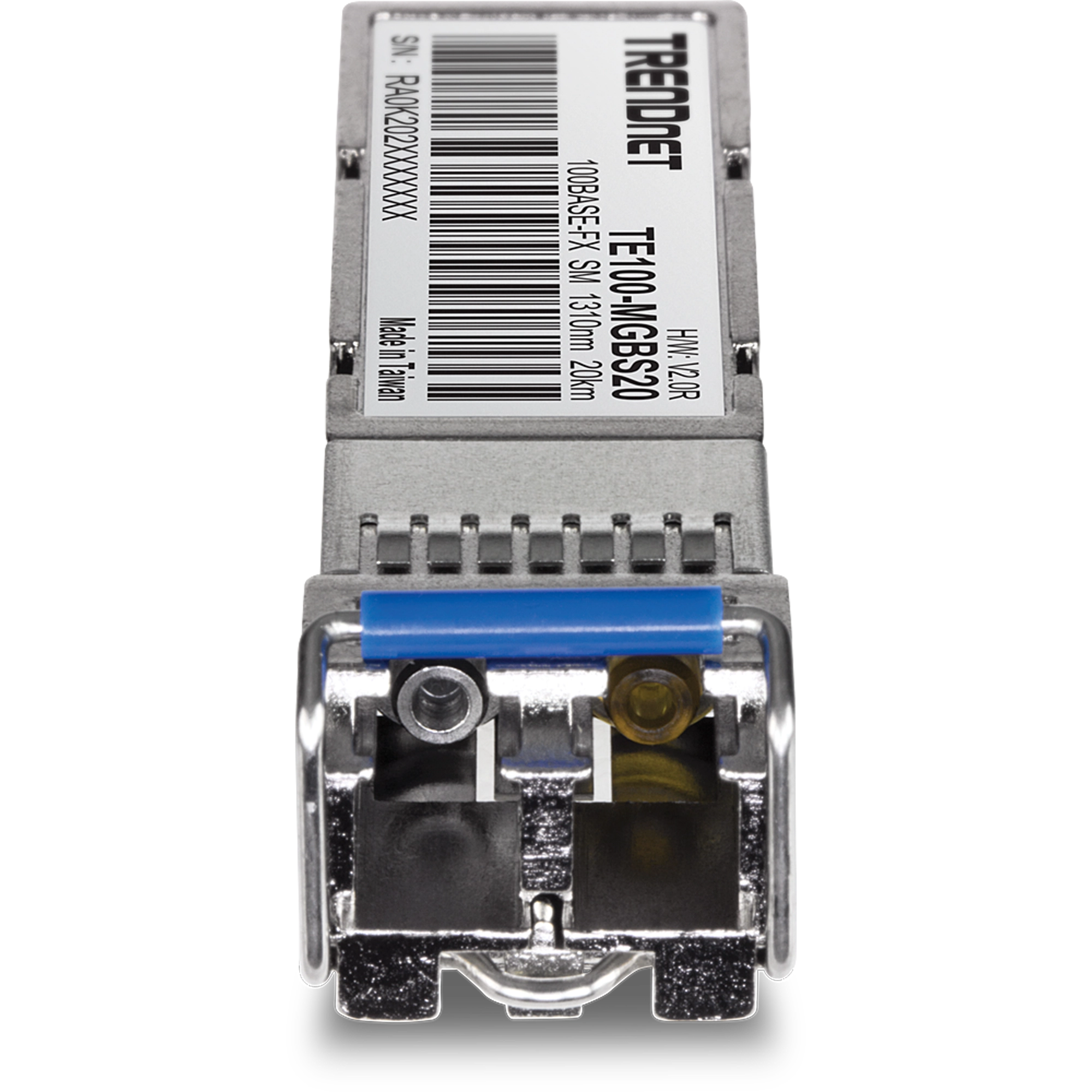 TRENDnet TE100-MGBS20 Mini-GBIC Multi-Mode 100-Base-LX LC Module (20KM)