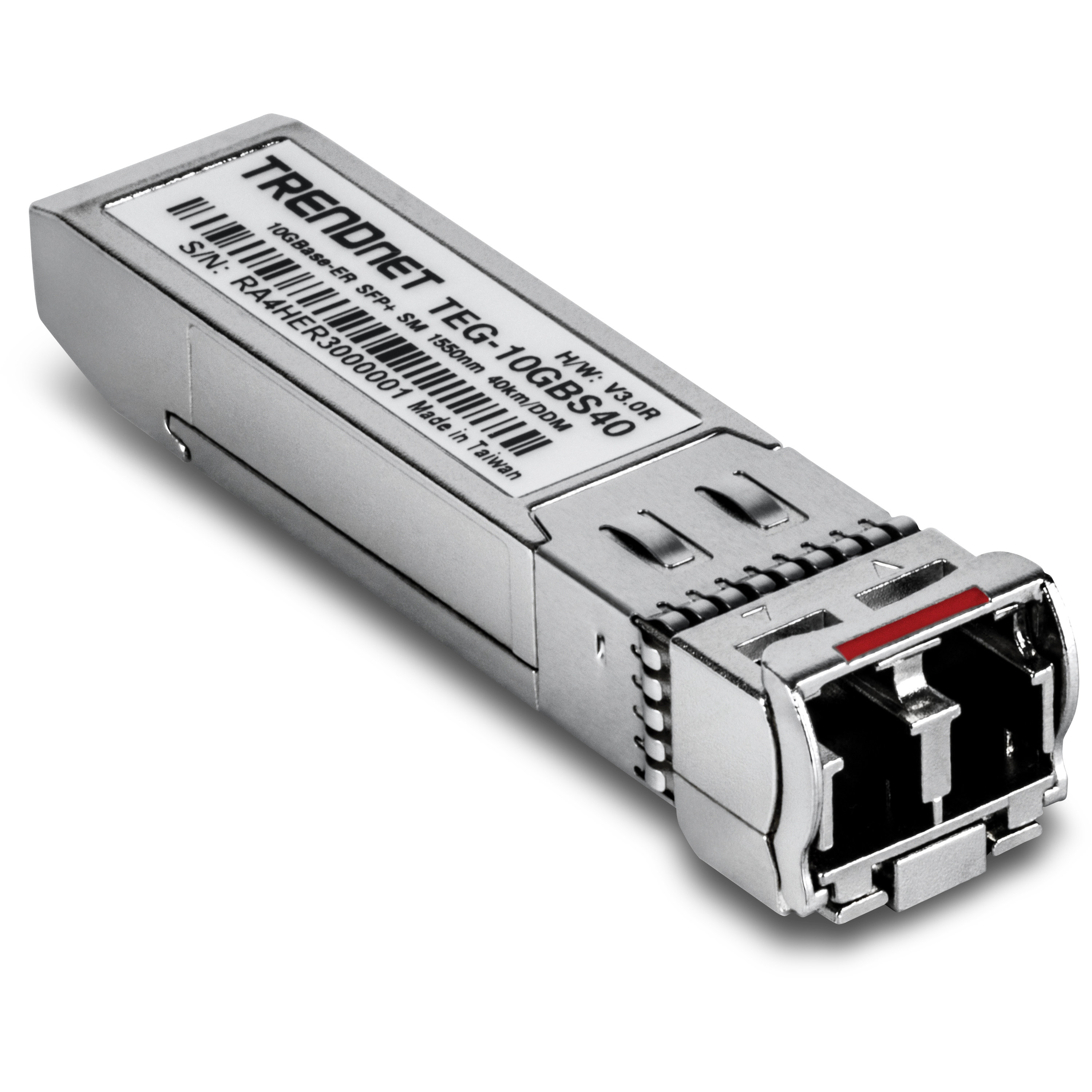 TRENDnet TEG-10GBS40 10GBASE-LR SFP+ Single Mode LC Module (40KM with DDM)