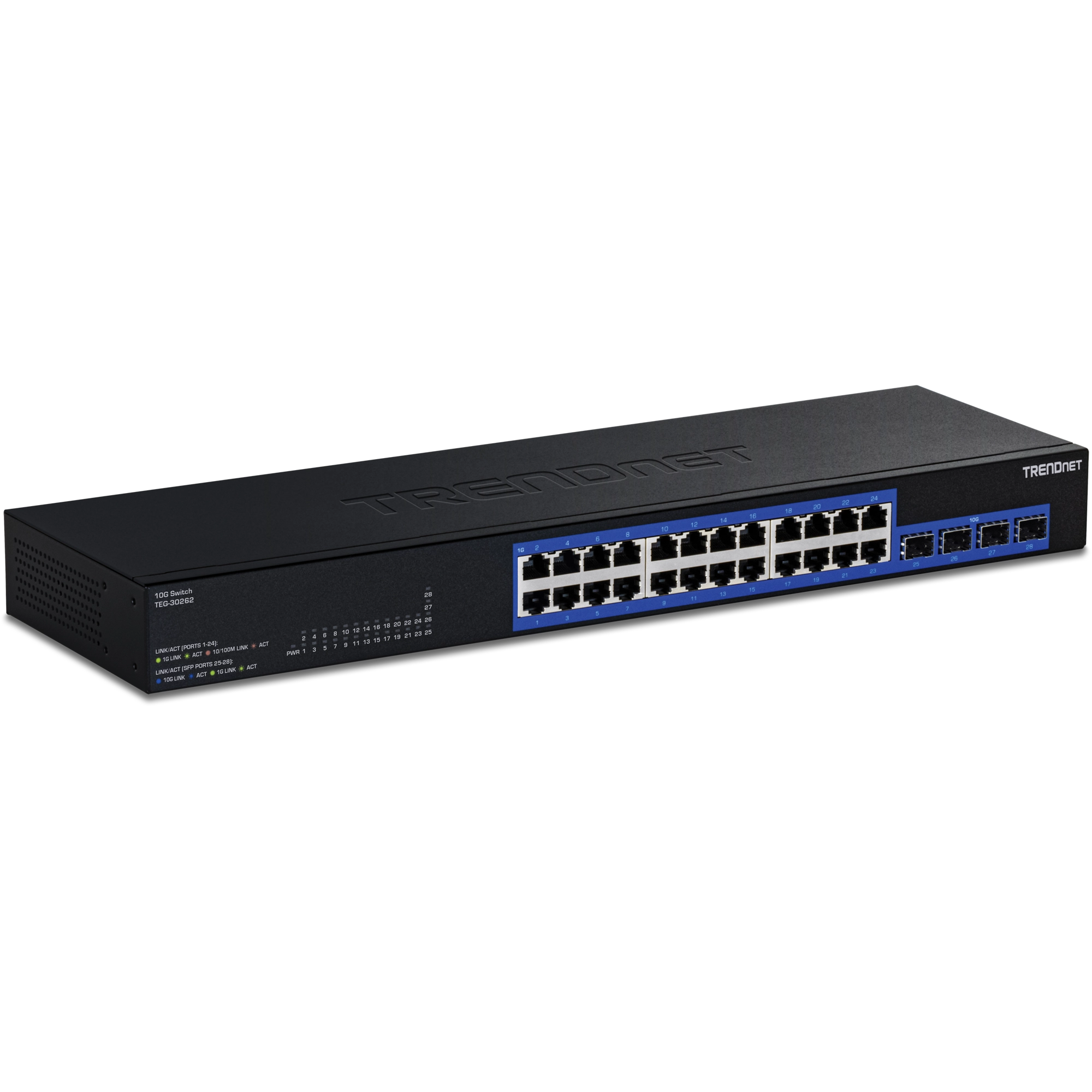 TRENDnet TEG-30262 24-Port Gigabit Switch with 2x 10G SFP+Slots