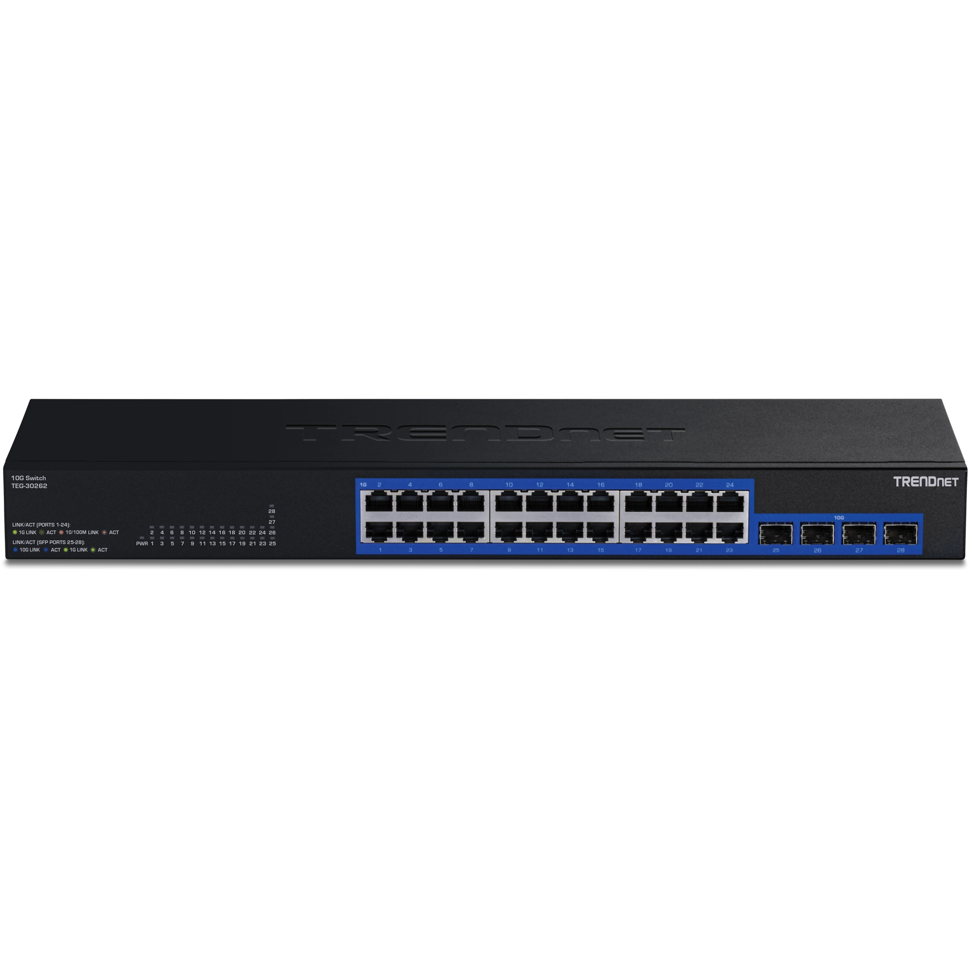 TRENDnet TEG-30262 24-Port Gigabit Switch with 2x 10G SFP+Slots