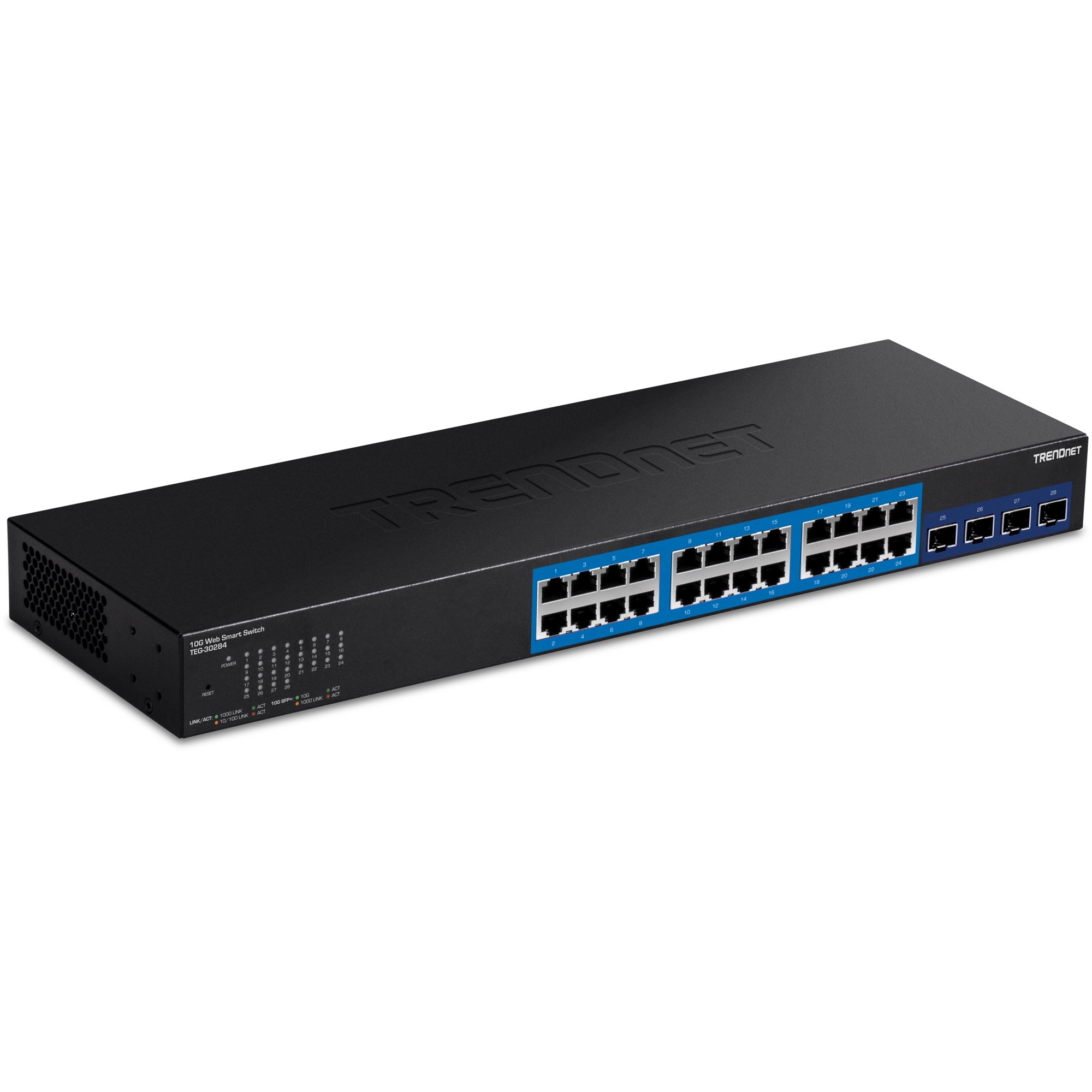 TRENDnet TEG-30284 24-Port Gigabit Web Smart with 4 x 10G SFP+ slots