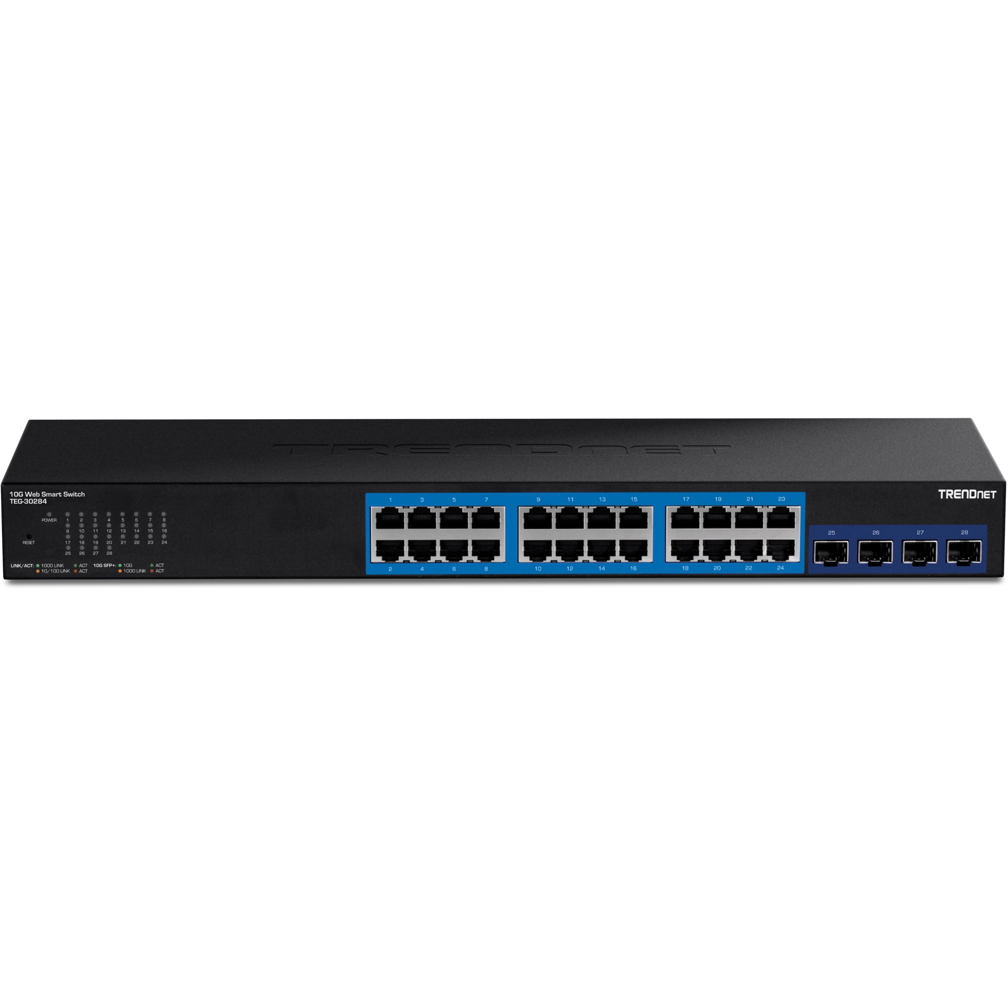 TRENDnet TEG-30284 24-Port Gigabit Web Smart with 4 x 10G SFP+ slots