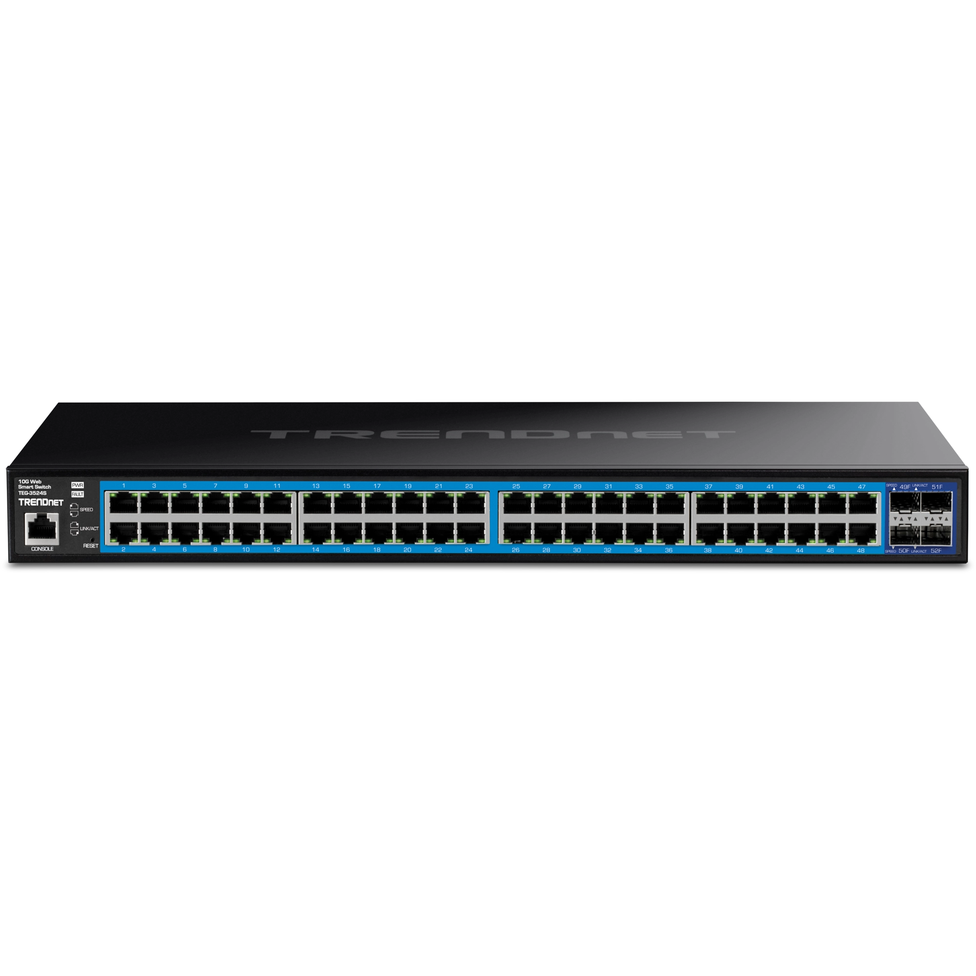 TRENDnet TEG-3524S 52-Port Gigabit Web Smart Switch with 10G SFP+ Slots
