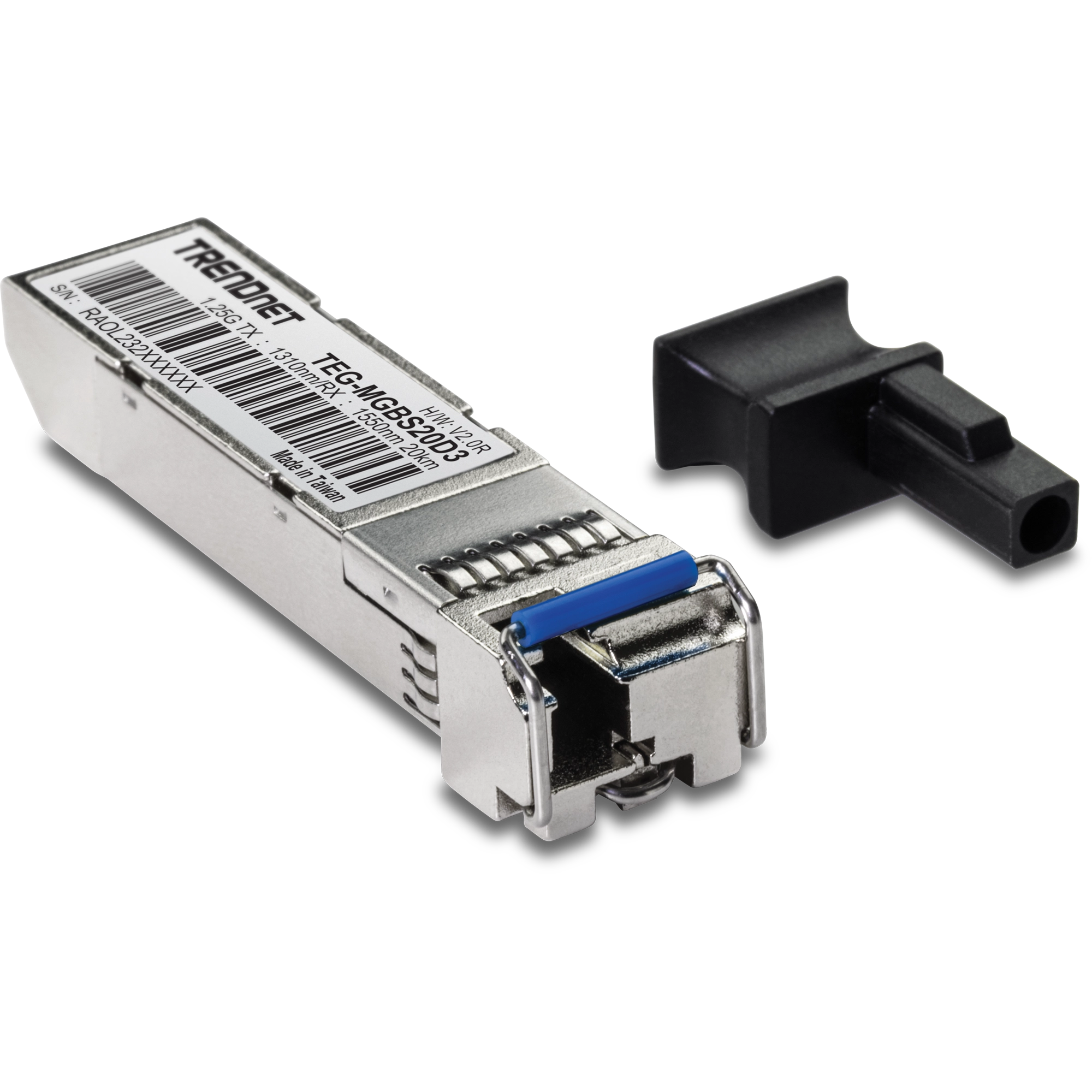 TRENDnet TEG-MGBS20D3 Mini-GBIC Dual Wavelength Single-Mode LC Module 1310(20KM)