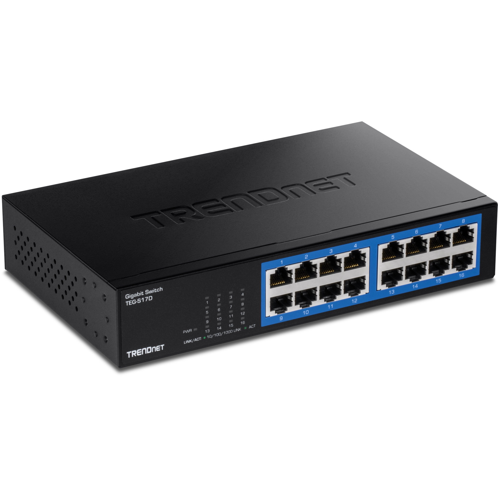 TRENDnet TEG-S17D 16-Port Gigabit Desktop Switch /w metal case