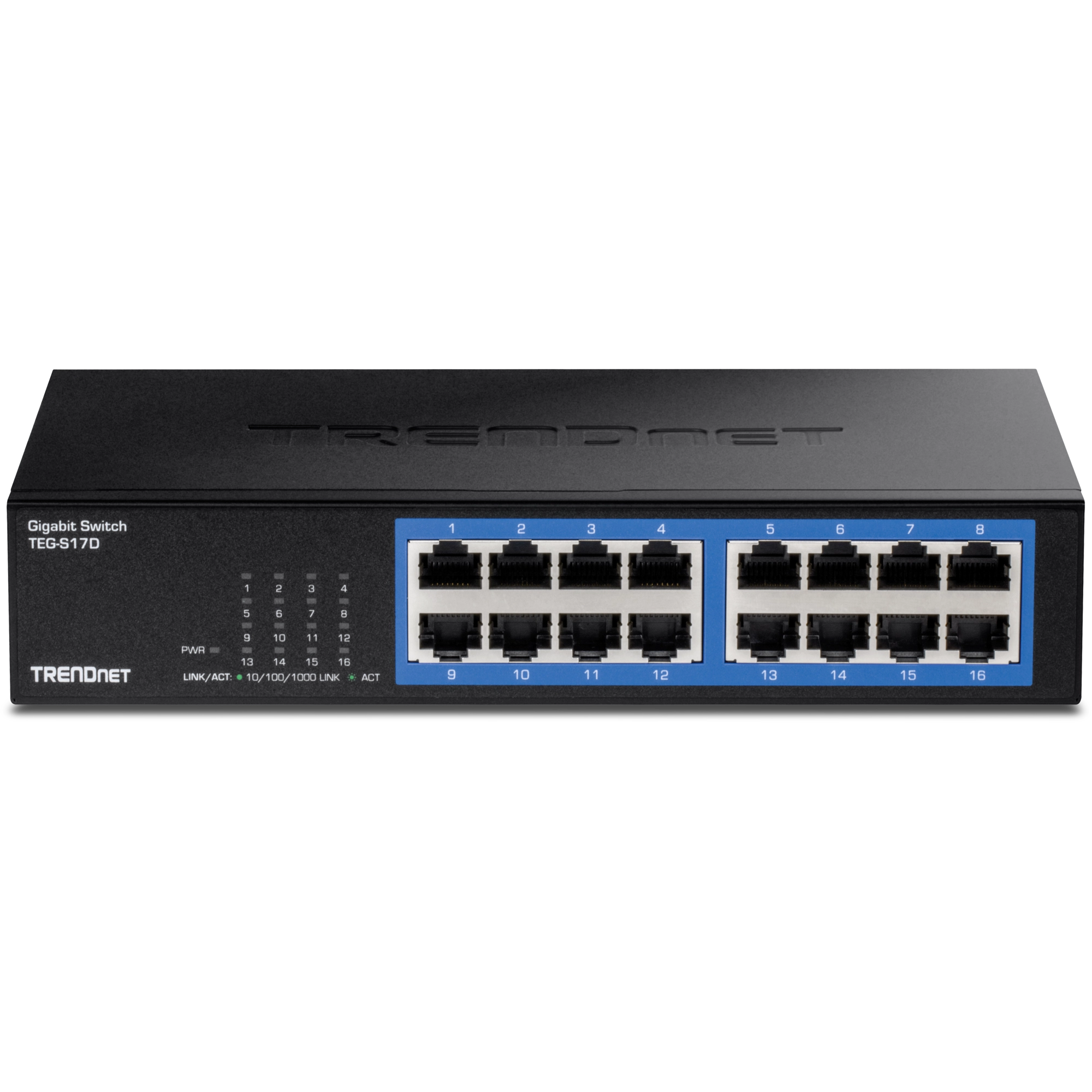 TRENDnet TEG-S17D 16-Port Gigabit Desktop Switch /w metal case