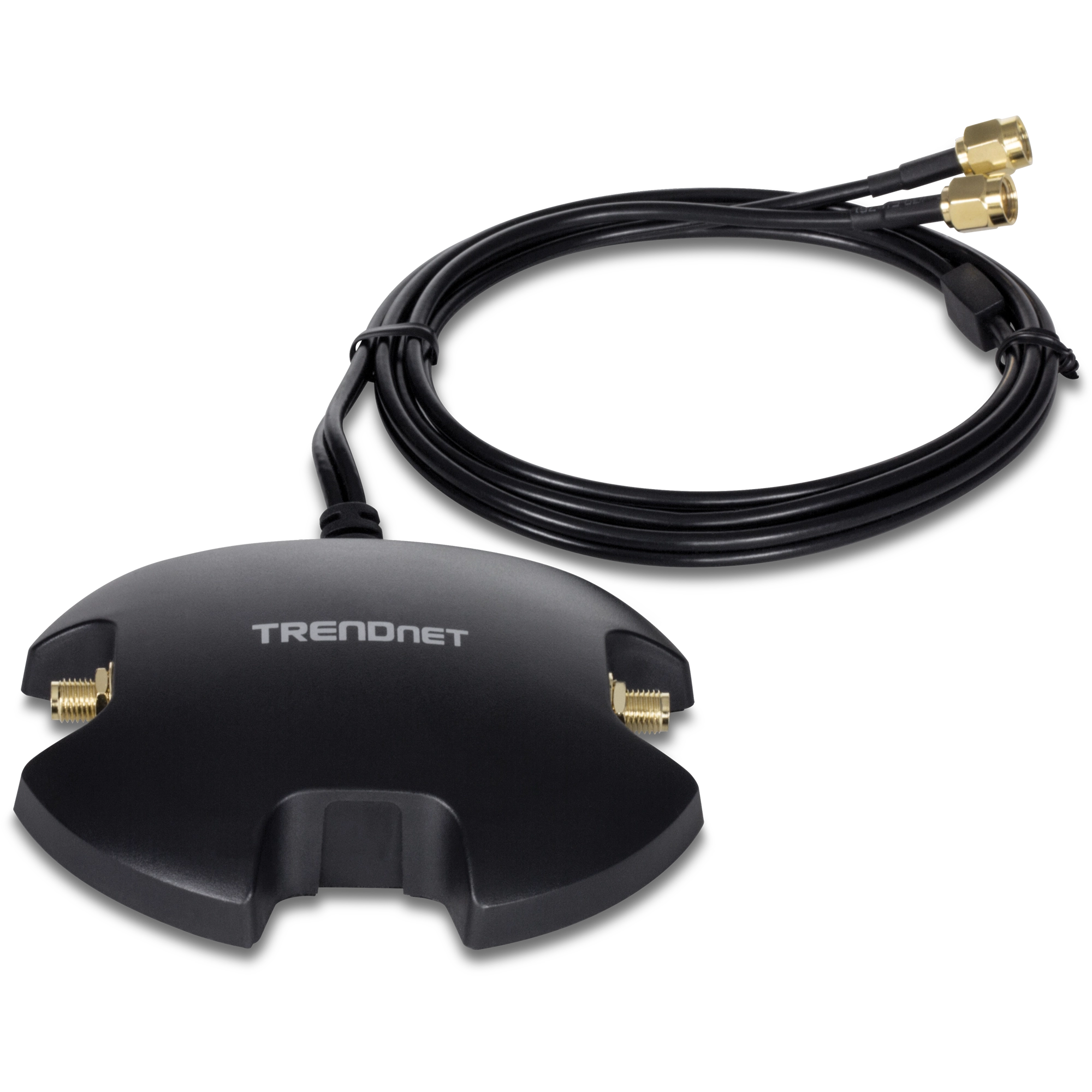 TRENDnet TEW-LB101 Magnetic Dual Antenna Mounting Base RP-SMA Female with RP-SMA MaleExtension Cable