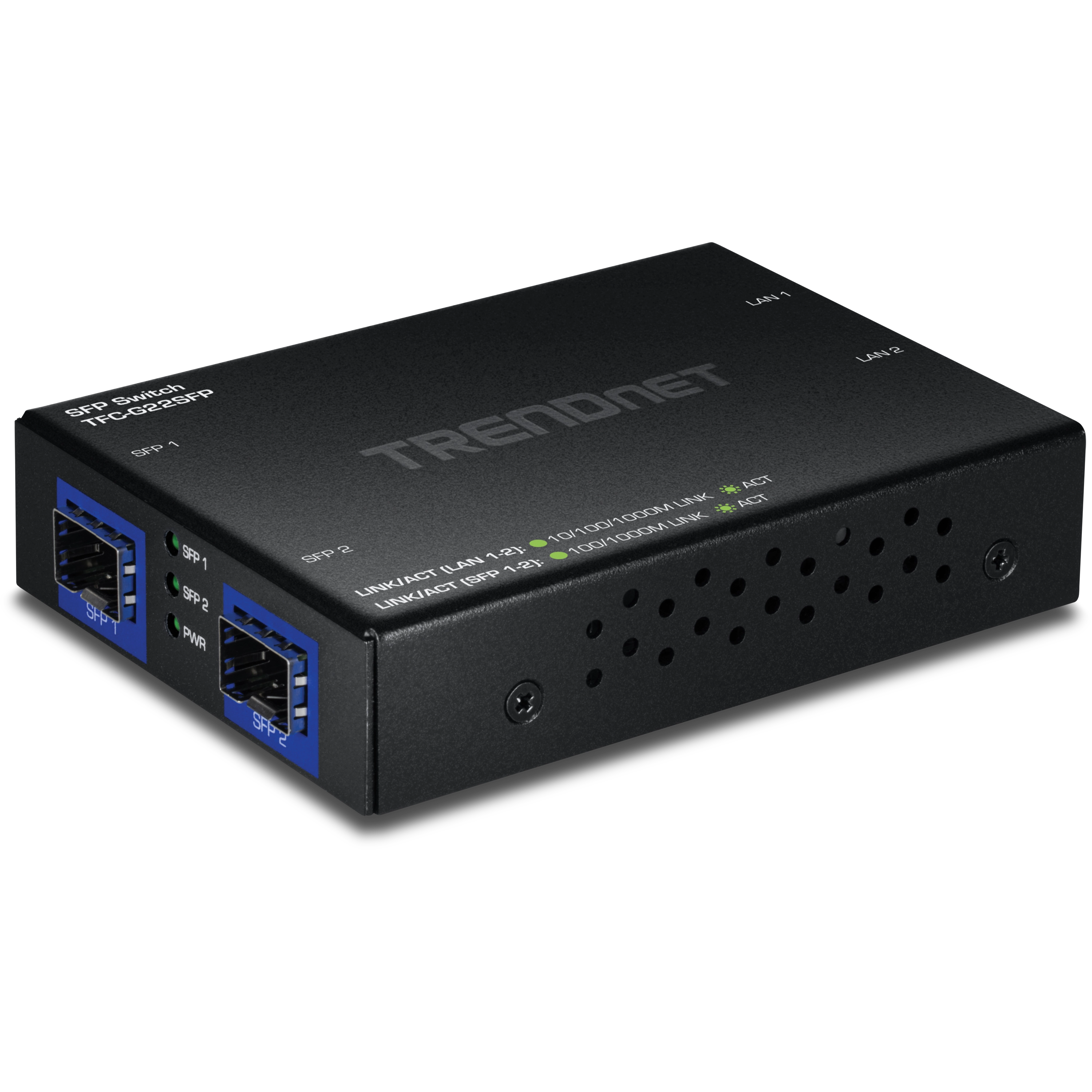 TRENDnet TFC-G22SFP 4-Port Gigabit Switch with SFP Ports