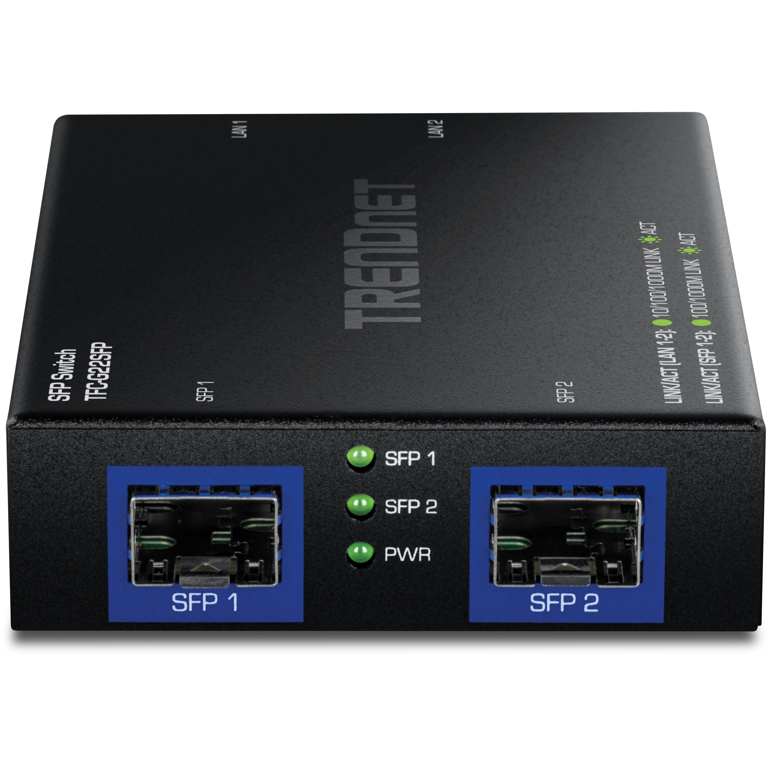 TRENDnet TFC-G22SFP 4-Port Gigabit Switch with SFP Ports