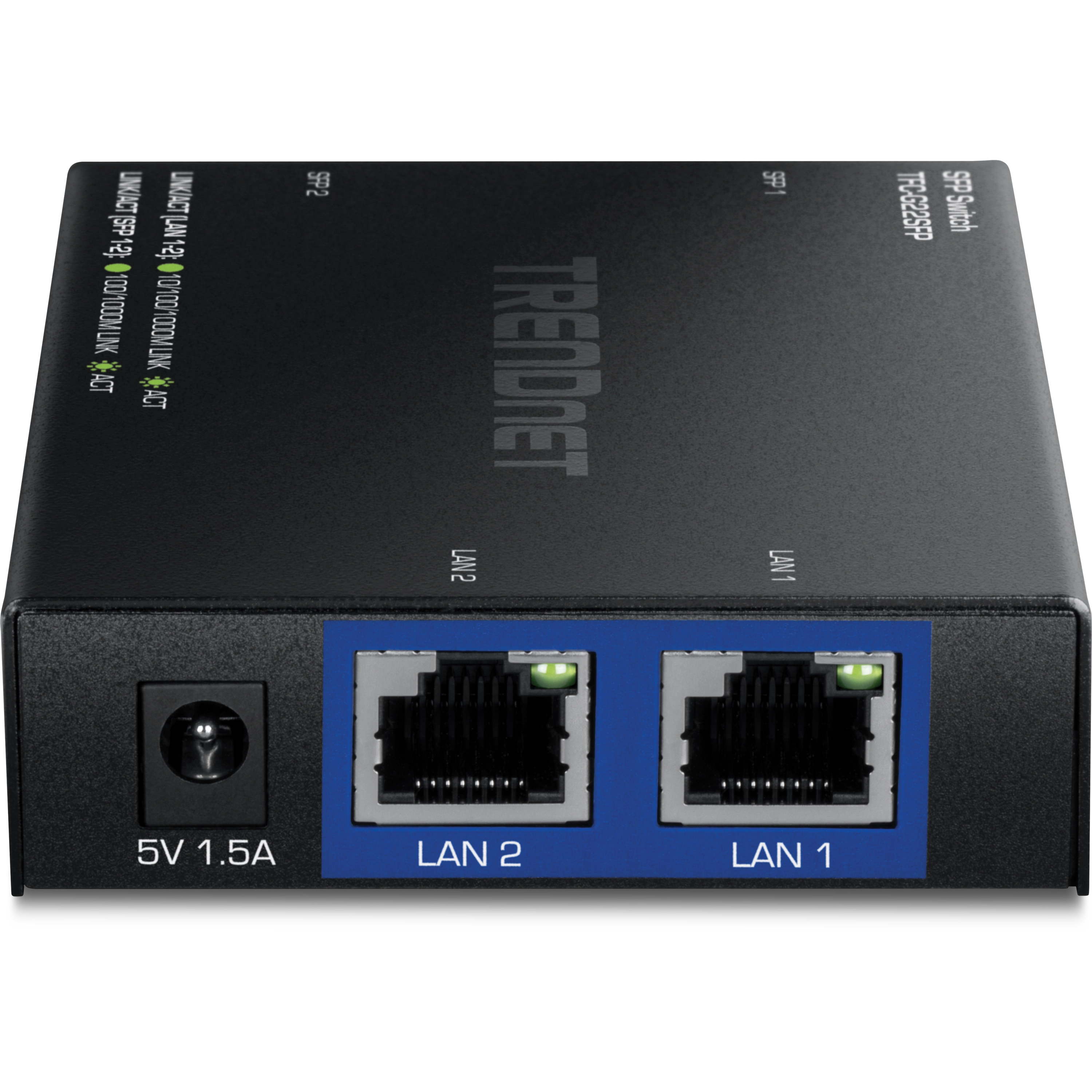 TRENDnet TFC-G22SFP 4-Port Gigabit Switch with SFP Ports