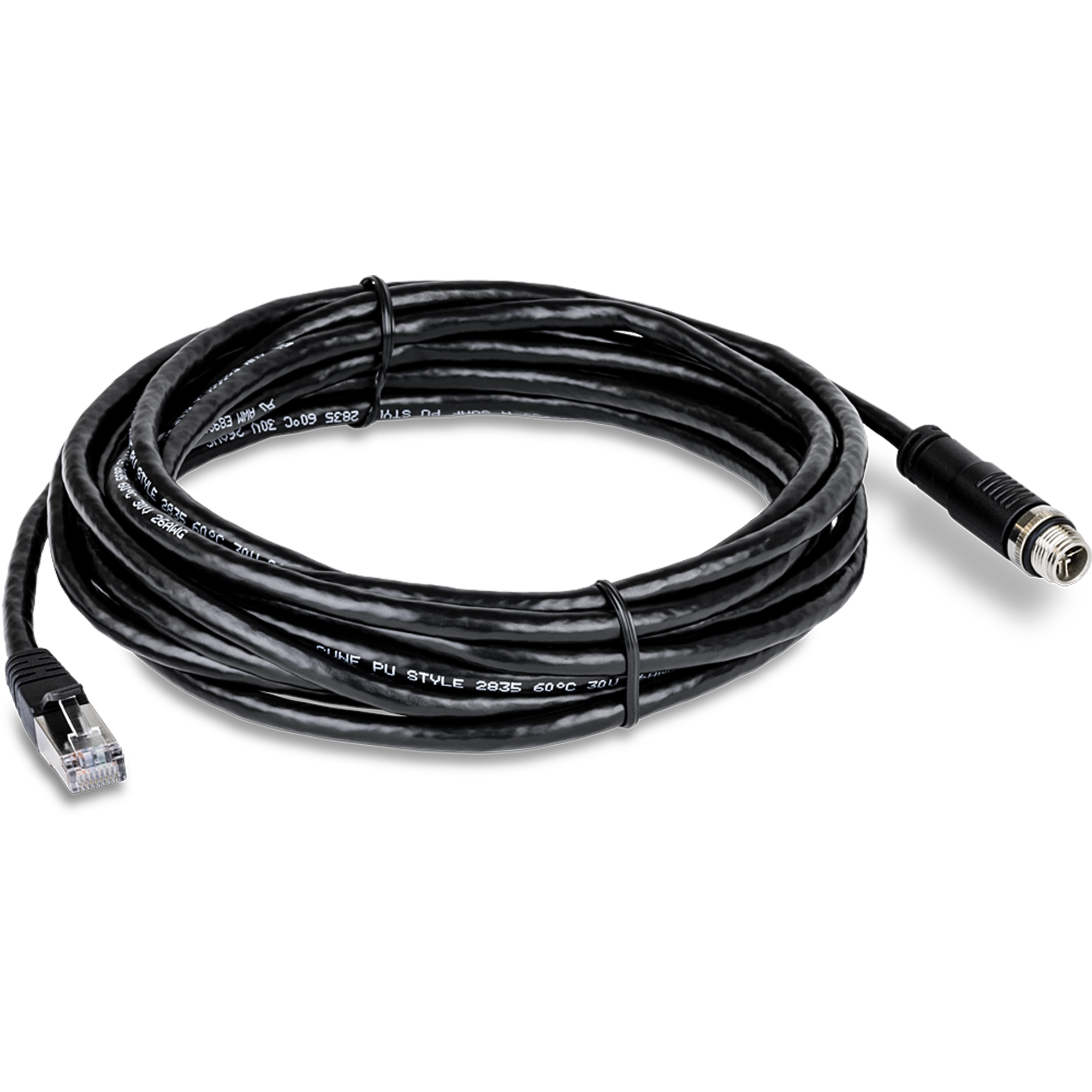TRENDnet TI-CD05 M12 to RJ-45 Industrial Ethernet Cable, 5m (16.4 ft.)