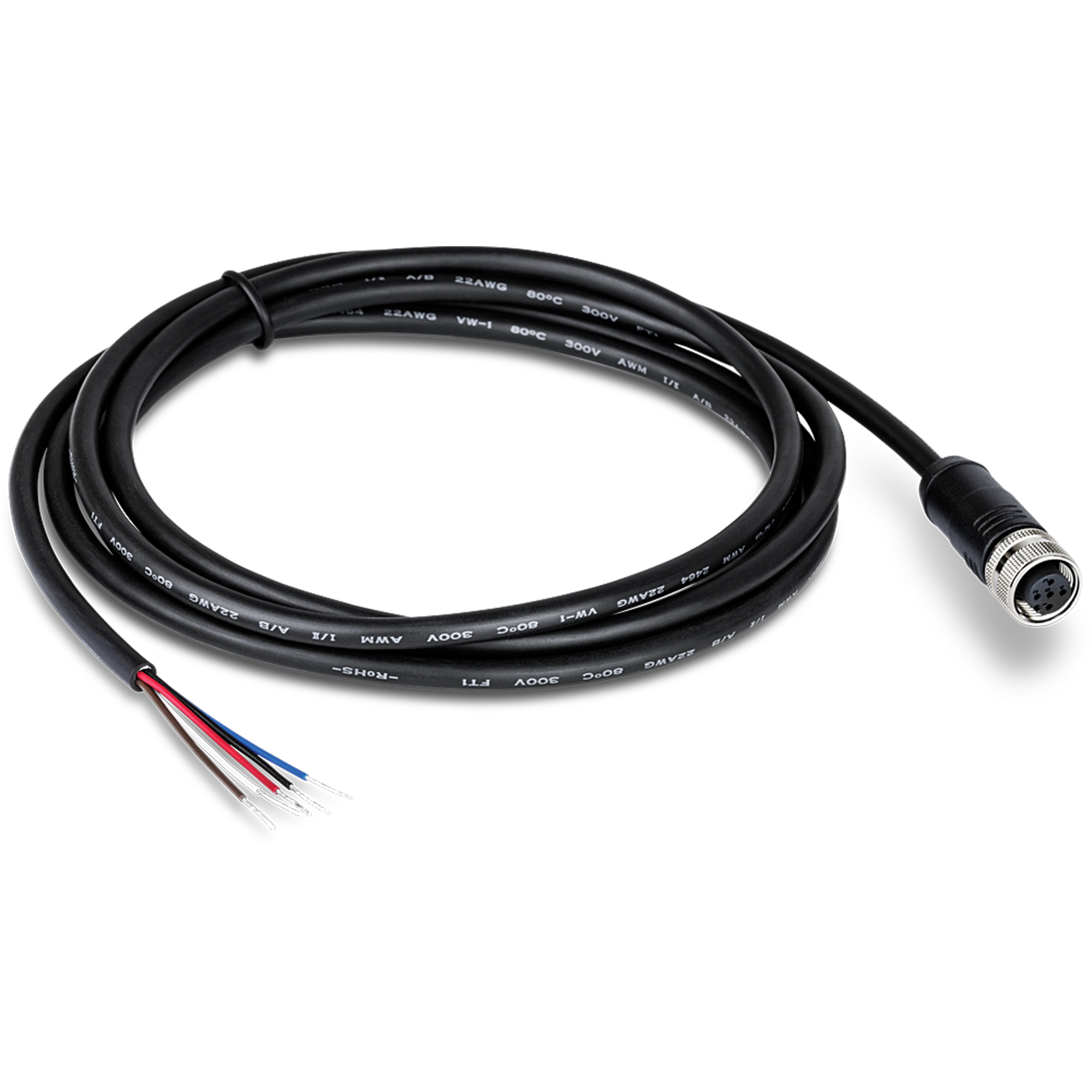 TRENDnet TI-CP02 Industrial M12 Female 5-Pin Connector Electrical Cable, 2m (6.5 ft.)