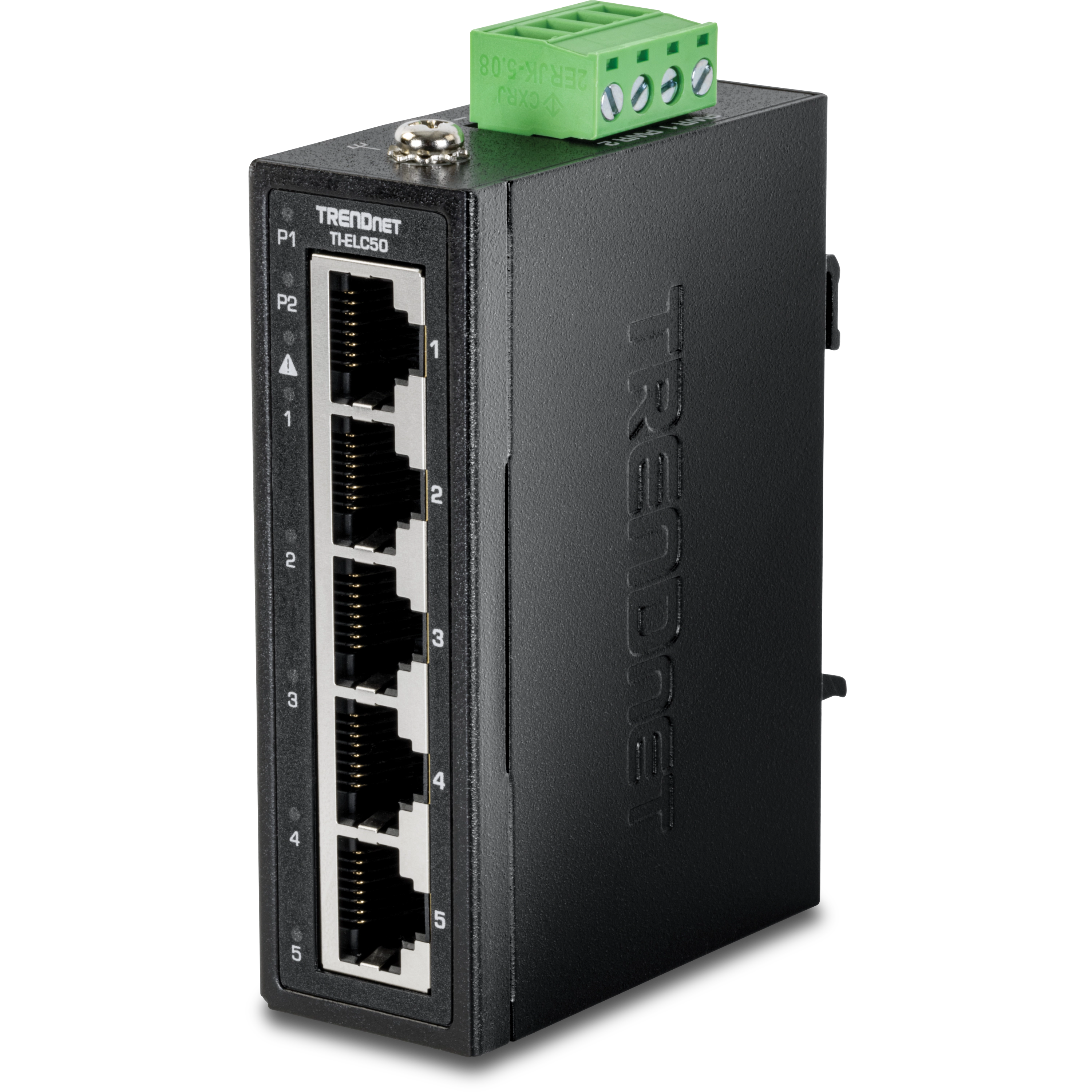 TrendNet TI-ELC50 5-Port Industrial Fast Ethernet DIN-Rail Mini Switch