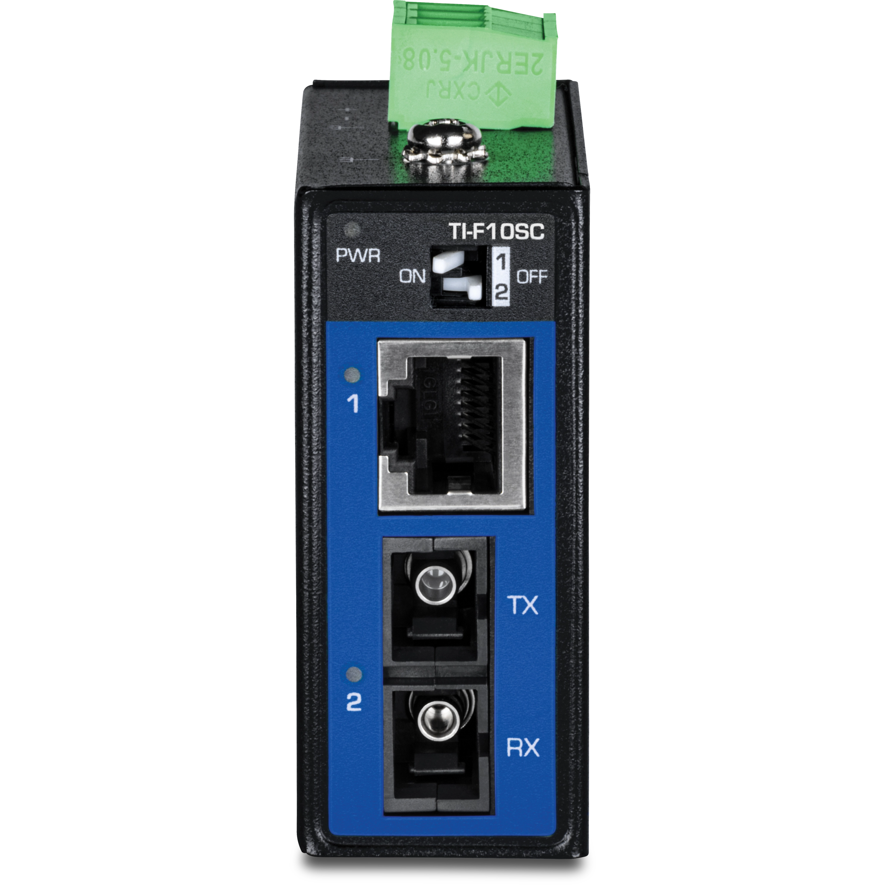 TRENDnet TI-F10SC Industrial 100Base-FX Multi-Mode SC Fiber Converter (2 km, 1.24 mi.)