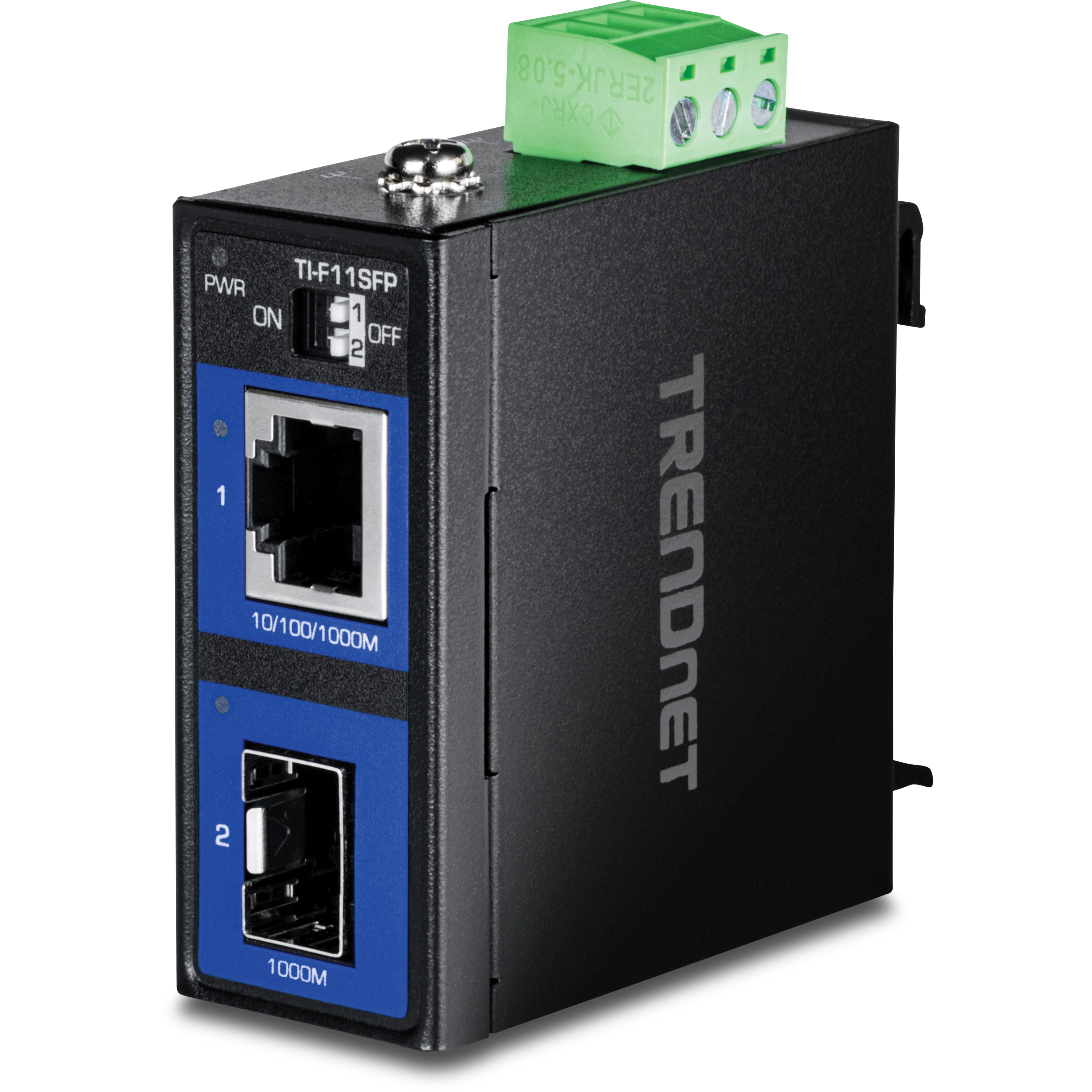 TRENDnet TI-F11SFP Industrial 100/1000Base-T to SFP Media Converter