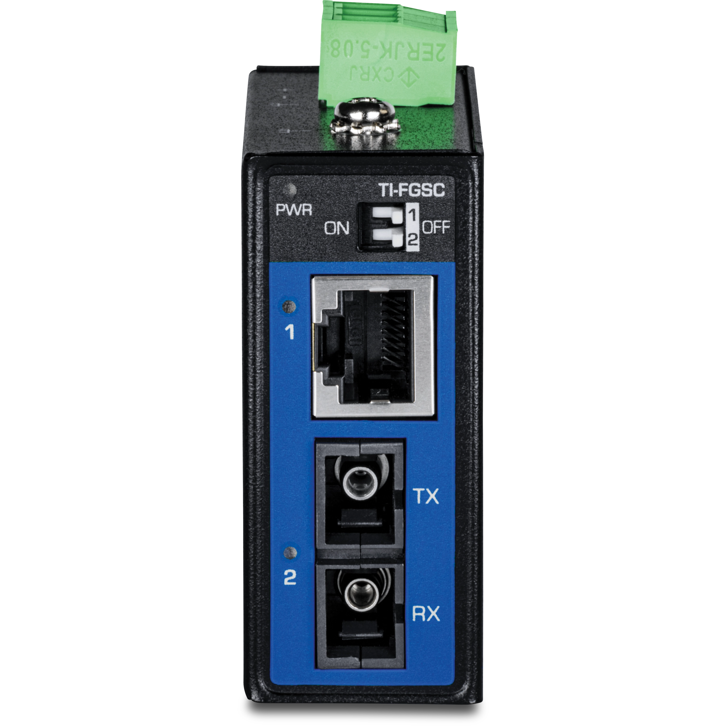 TRENDnet TI-FGSC Hardened Industrial 1000BASE-LX Multi-Mode SC Fiber Converter (1km, 0.62mi.)