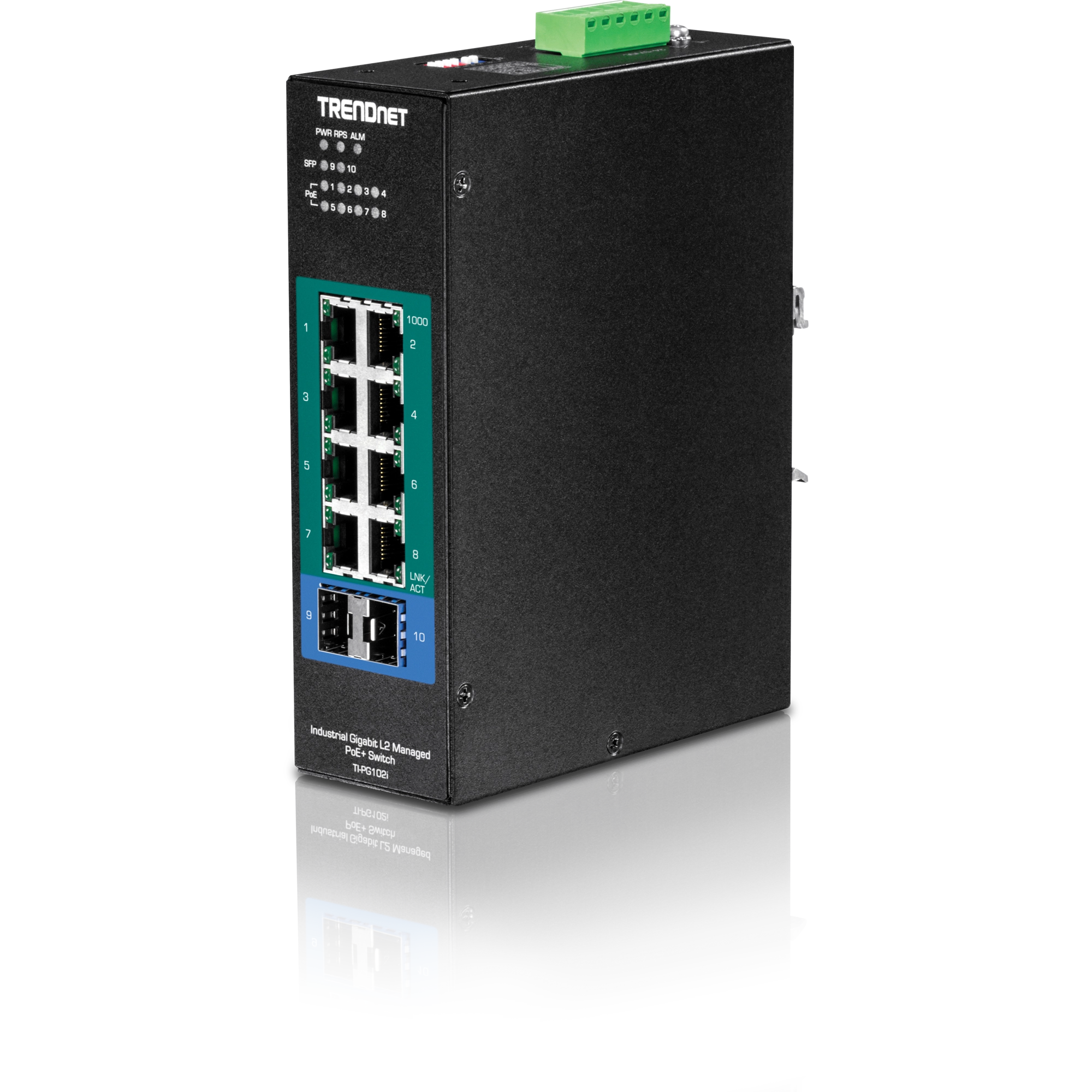 TRENDnet TI-PG102i 10-Port Industrial Gigabit L2