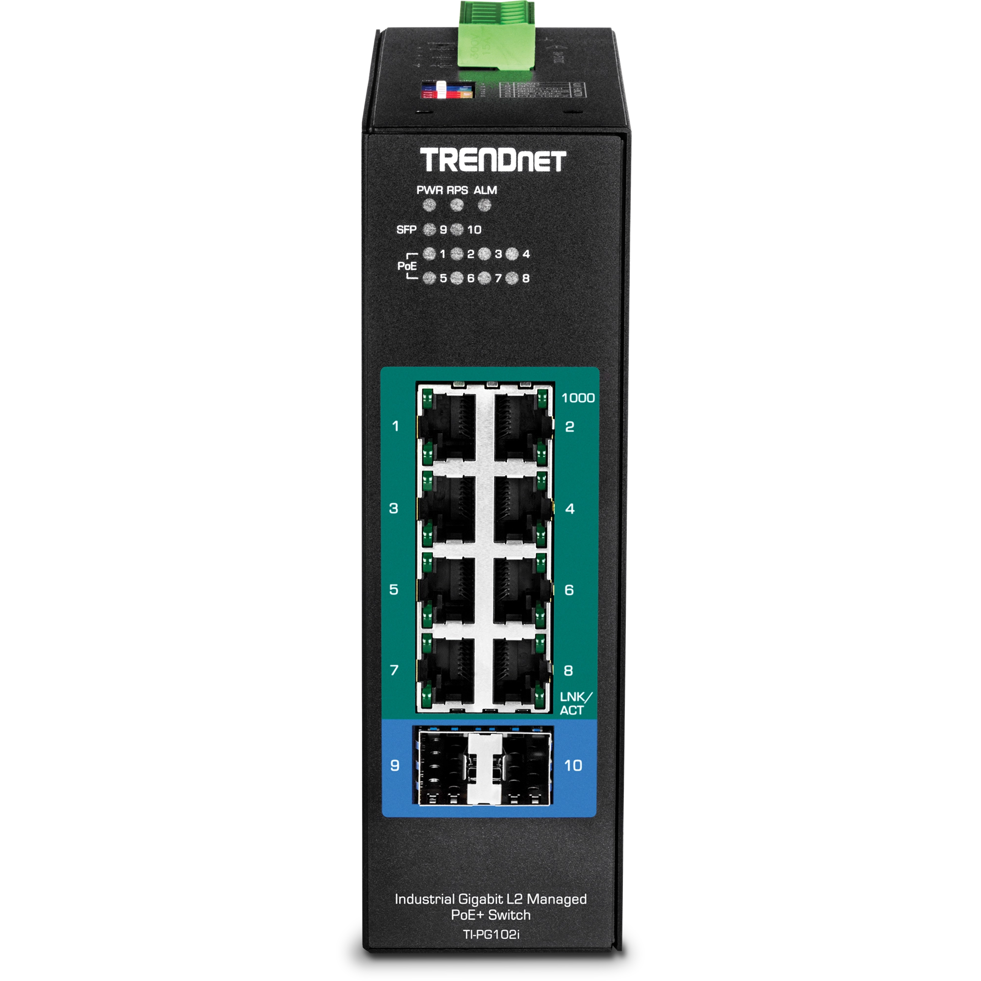 TRENDnet TI-PG102i 10-Port Industrial Gigabit L2