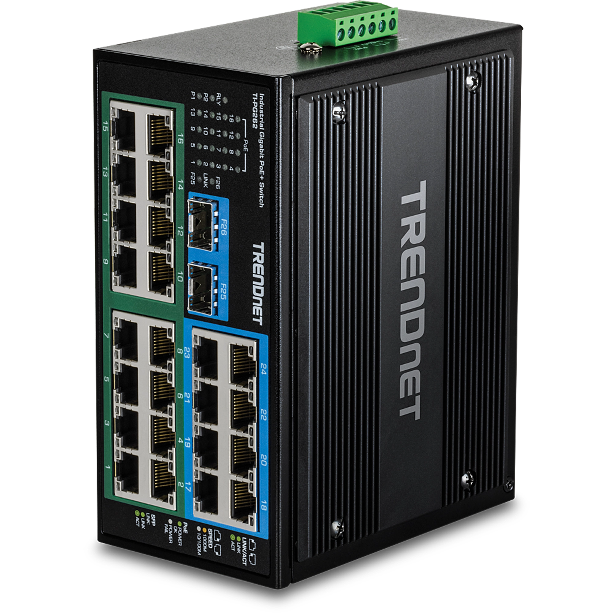 TRENDnet TI-PG262 26-Port Hardened Industrial