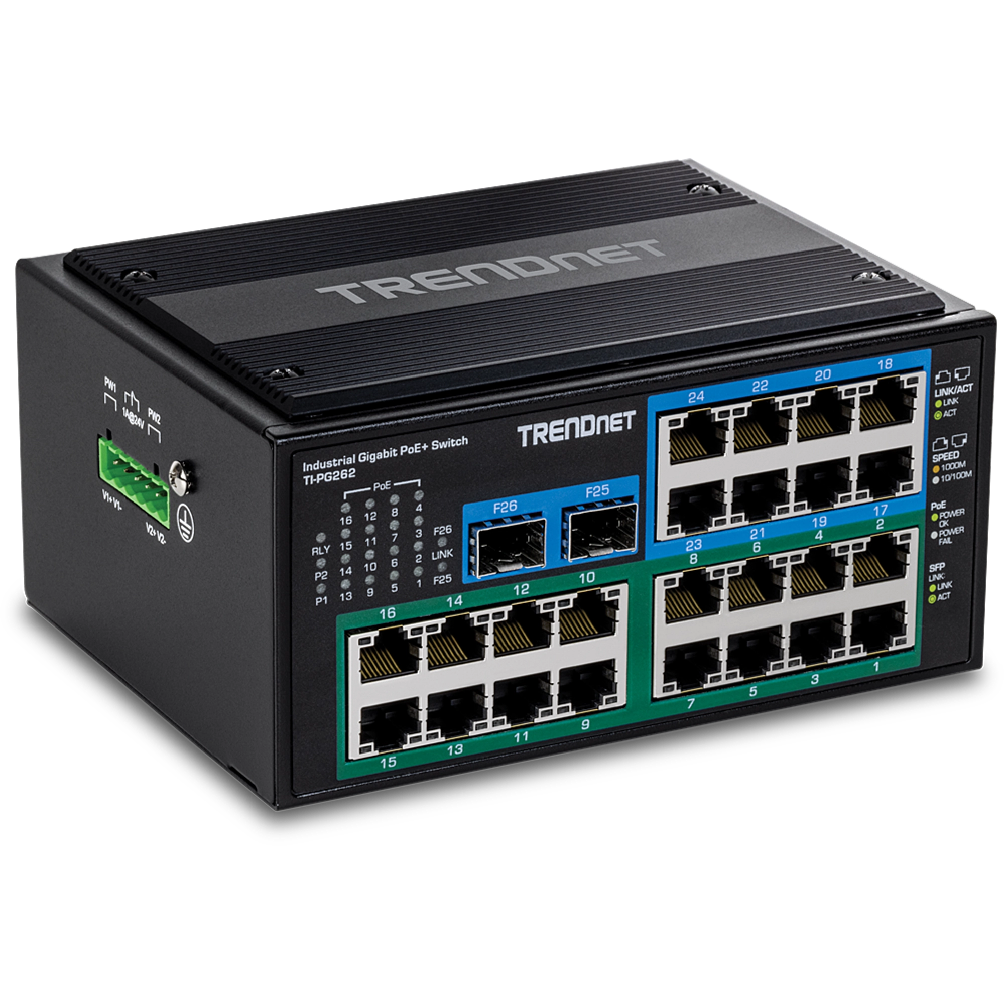 TRENDnet TI-PG262 26-Port Hardened Industrial