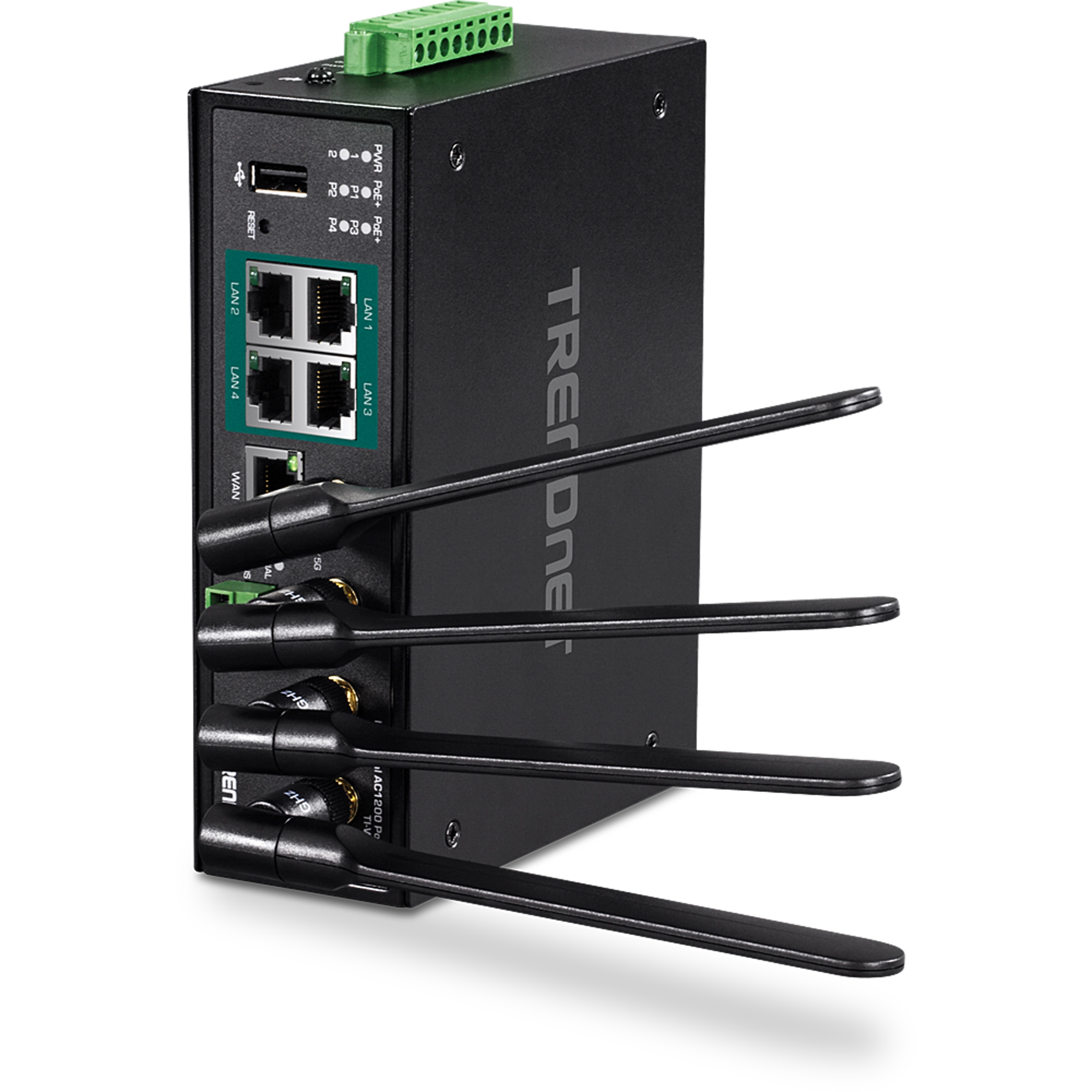 TRENDnet TI-WP100 Industrial AC1200 Wireless Gigabit PoE+ Router