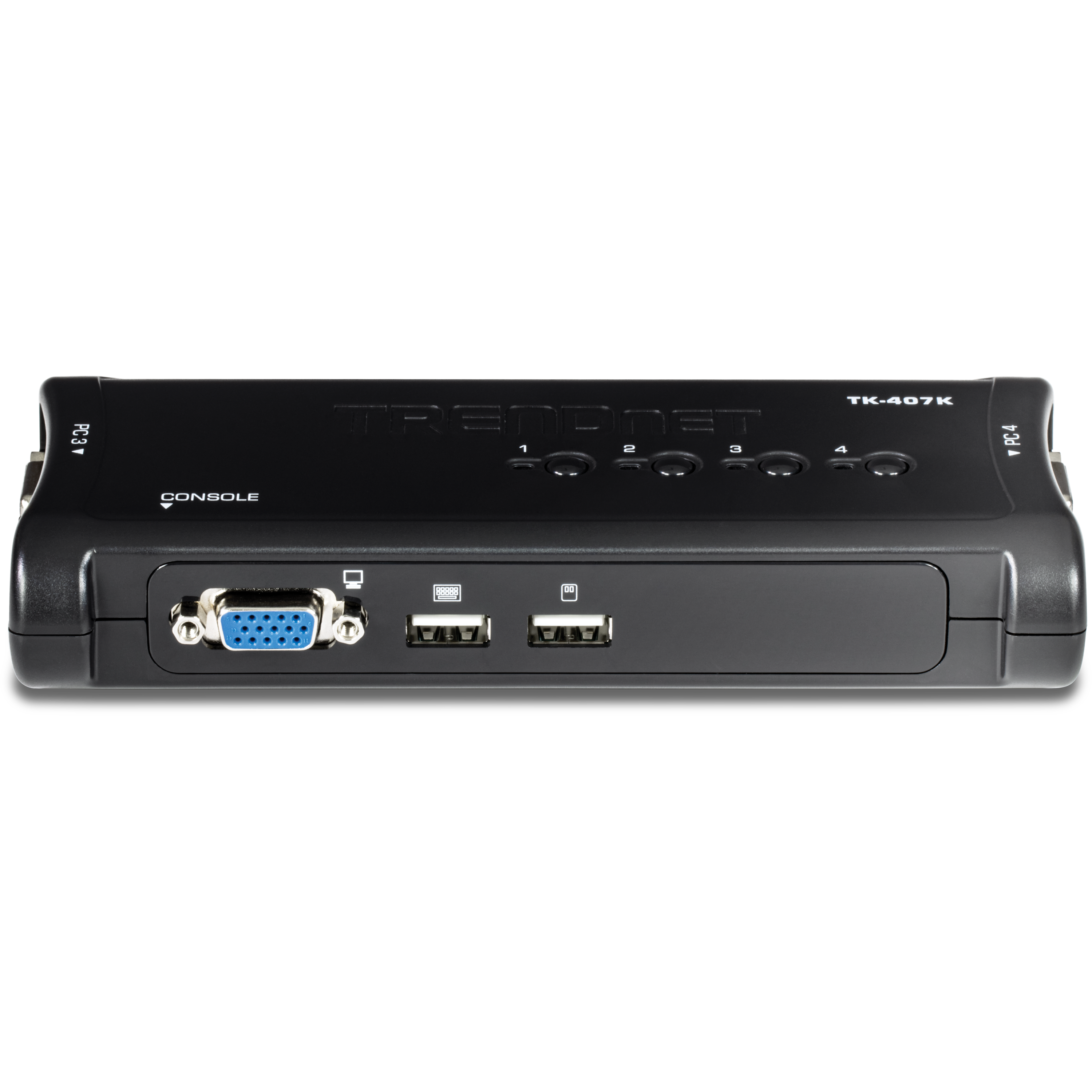 TRENDnet TK-407K 4-Port USB KVM Switch Kit (Include 4 x KVM Cables)